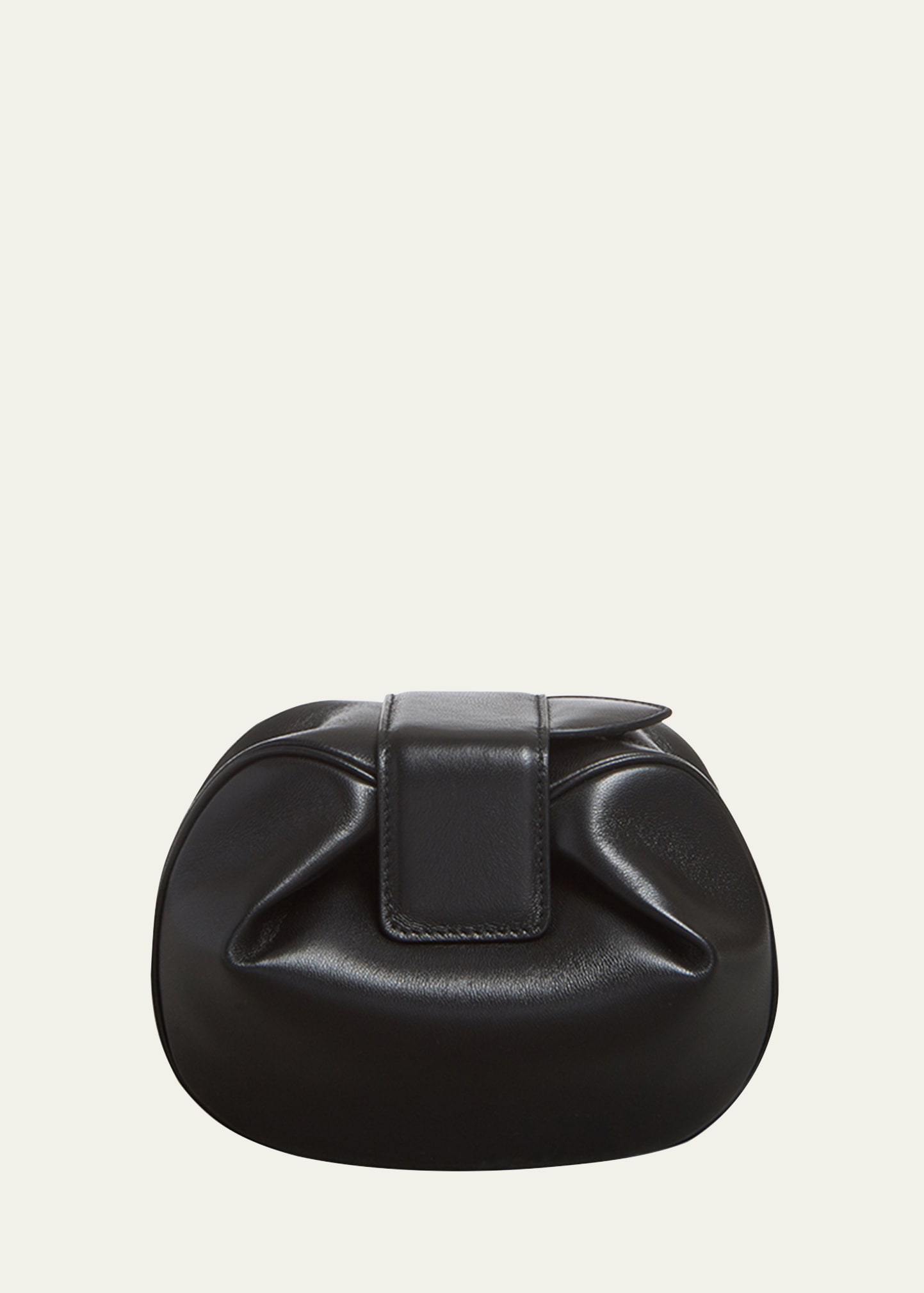 Gabriela Hearst Demi Lamb Leather Clutch Bag In Blk Black