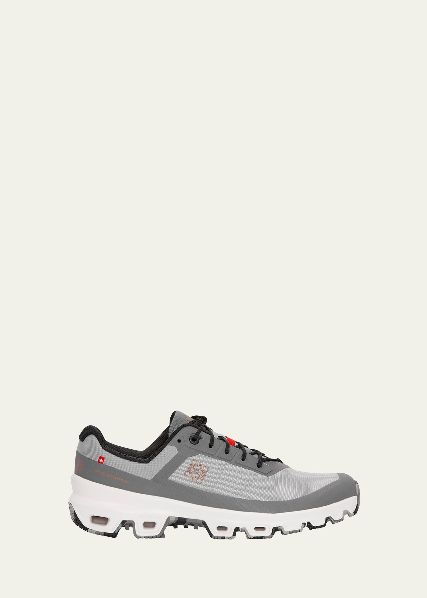 Loewe Cloudventure Colorblock Lace-up Sneakers In Grey