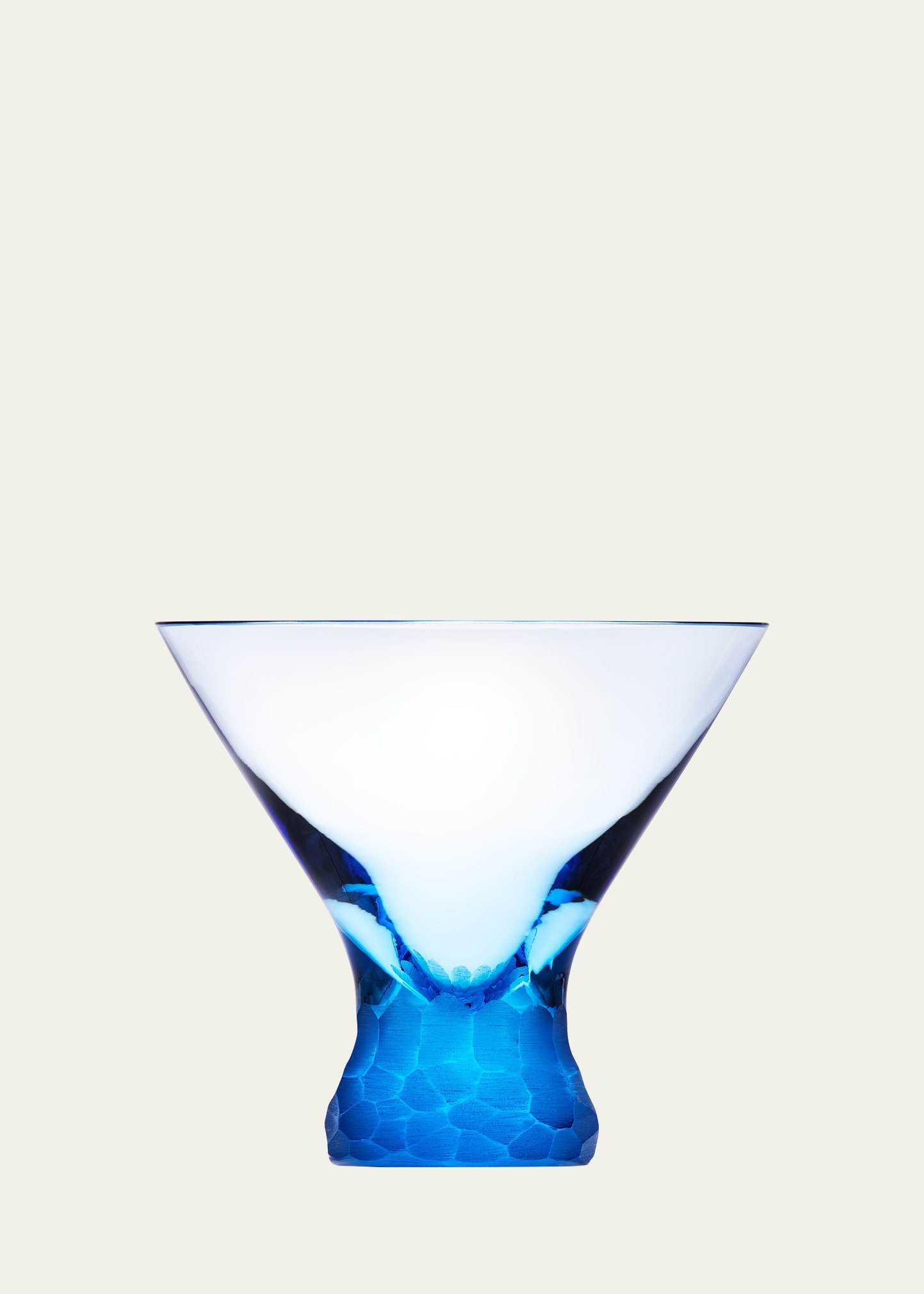 Aquamarine Pebbles Stemless Martini