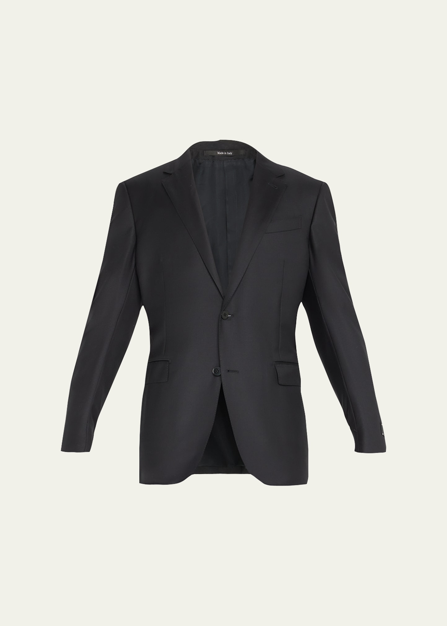 Zegna Men's Trofeo Milano Two-piece Wool Regular-fit Suit In Black