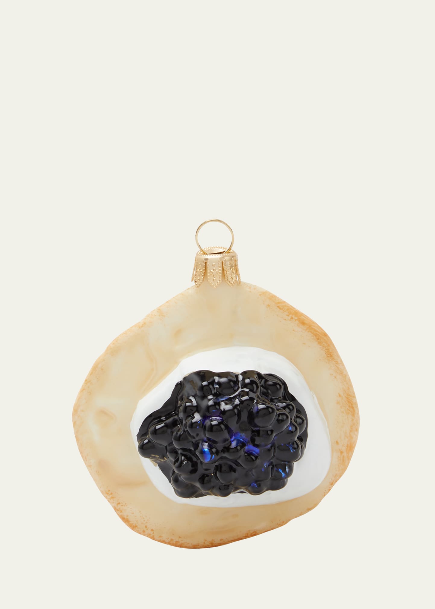 Bergdorf Goodman Caviar Blini Christmas Ornament