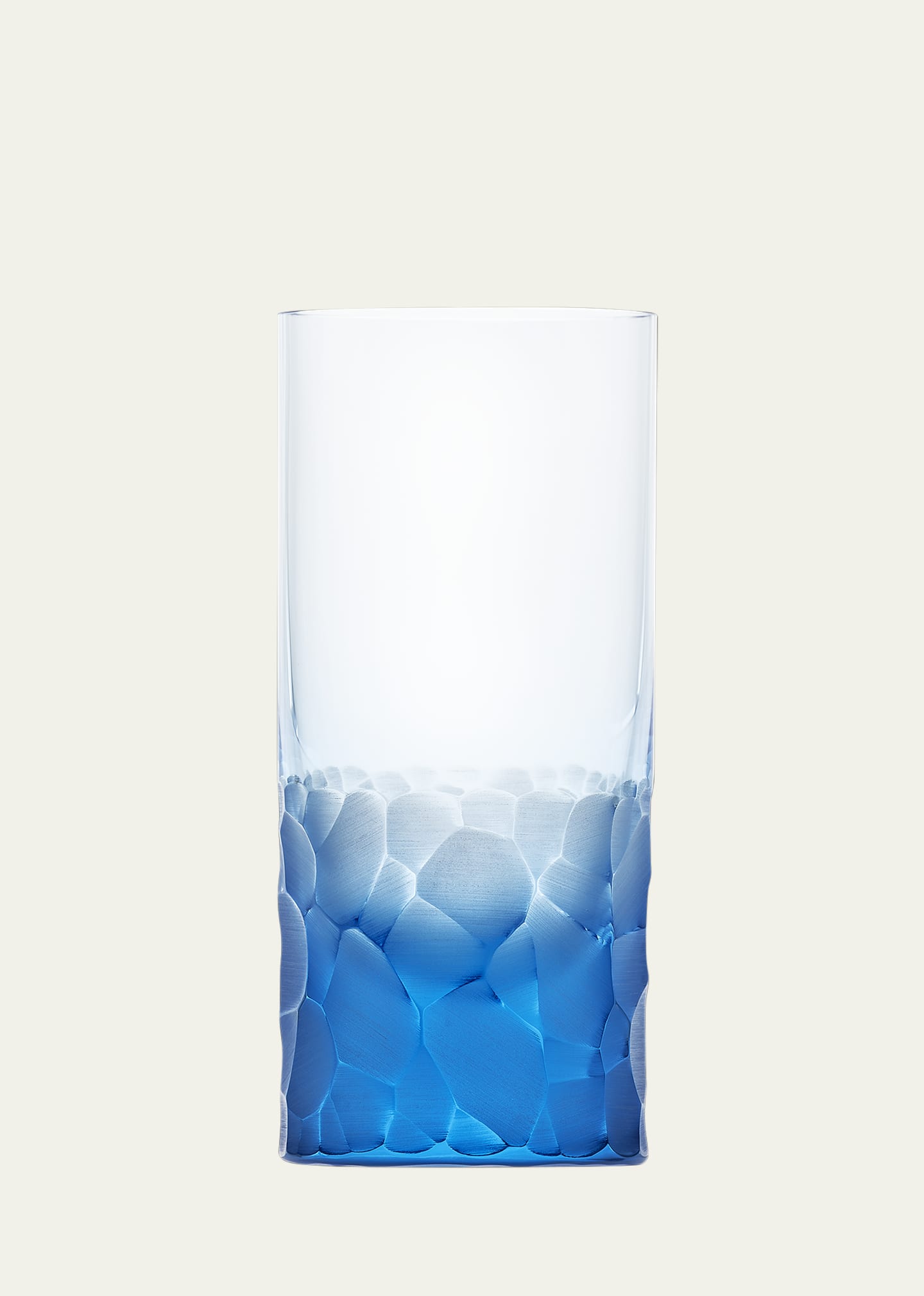 Moser Pebbles Highball Glass In Blue