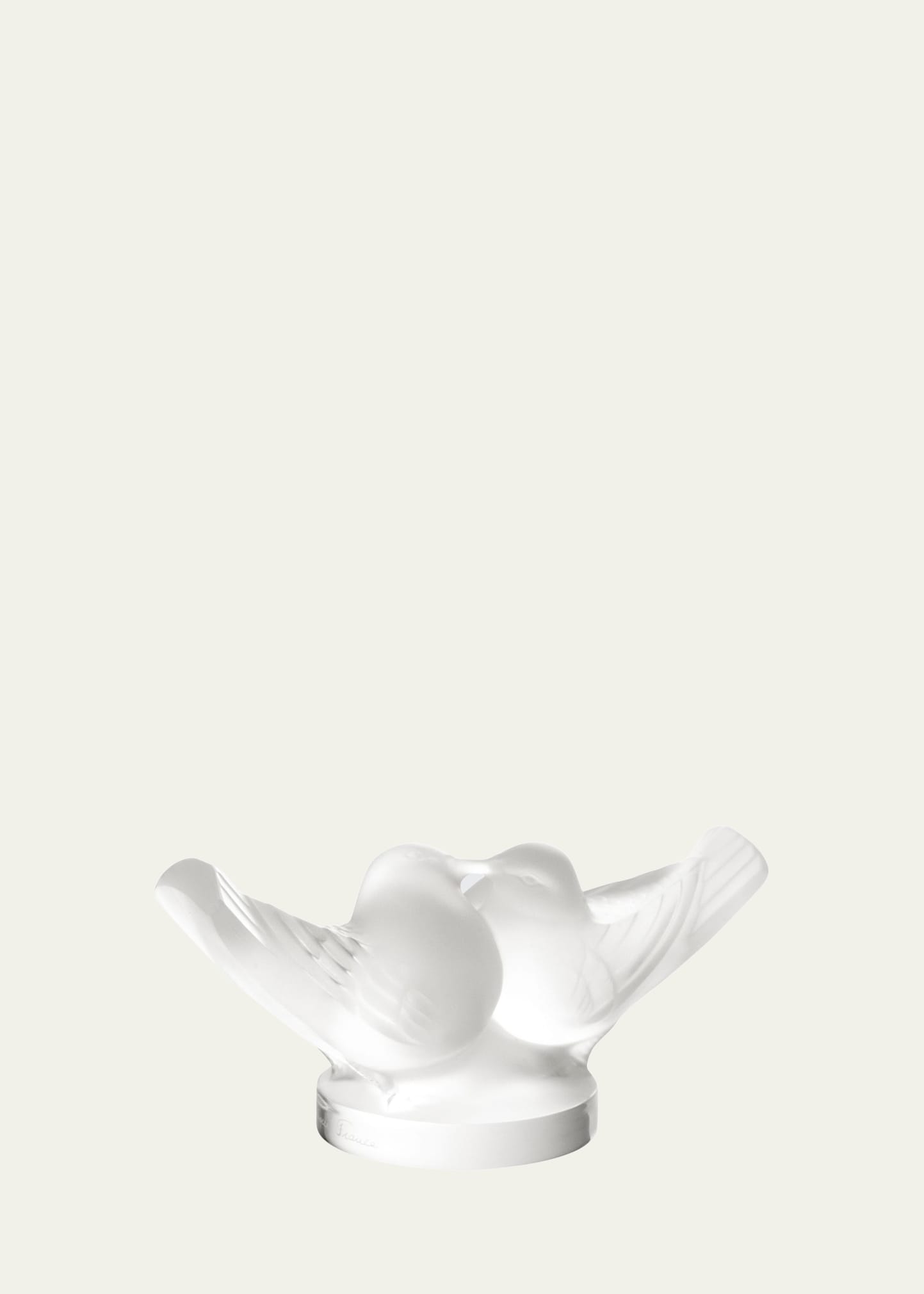Lalique Lovebirds Sculpture