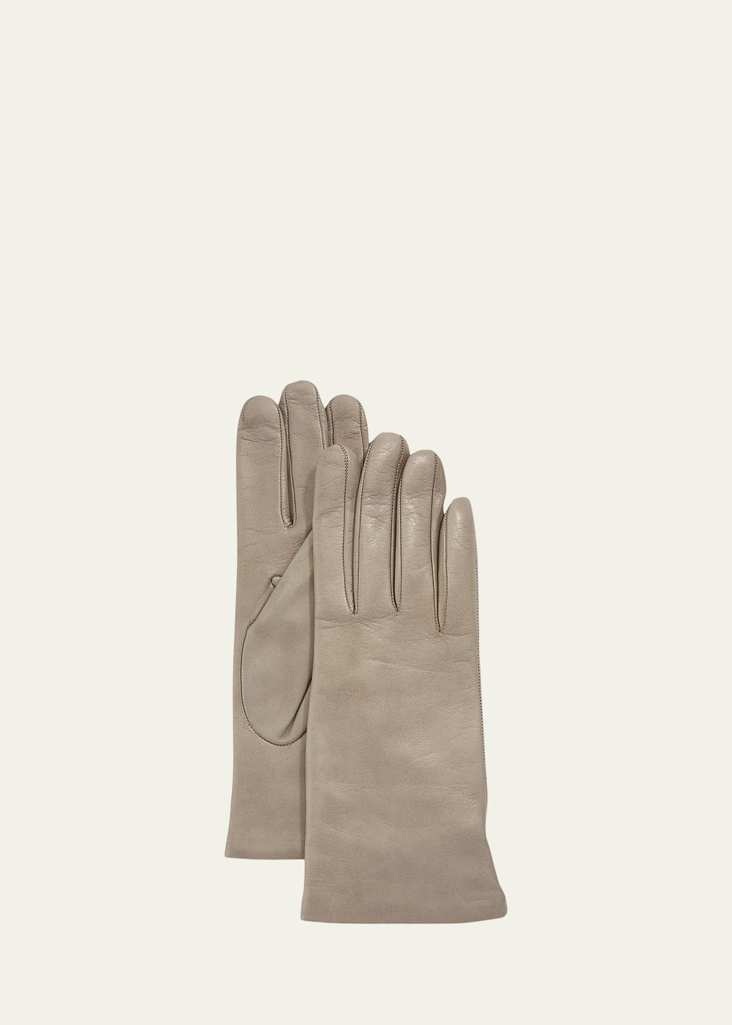 Portolano Cashmere-lined Napa Leather Gloves In Saphire