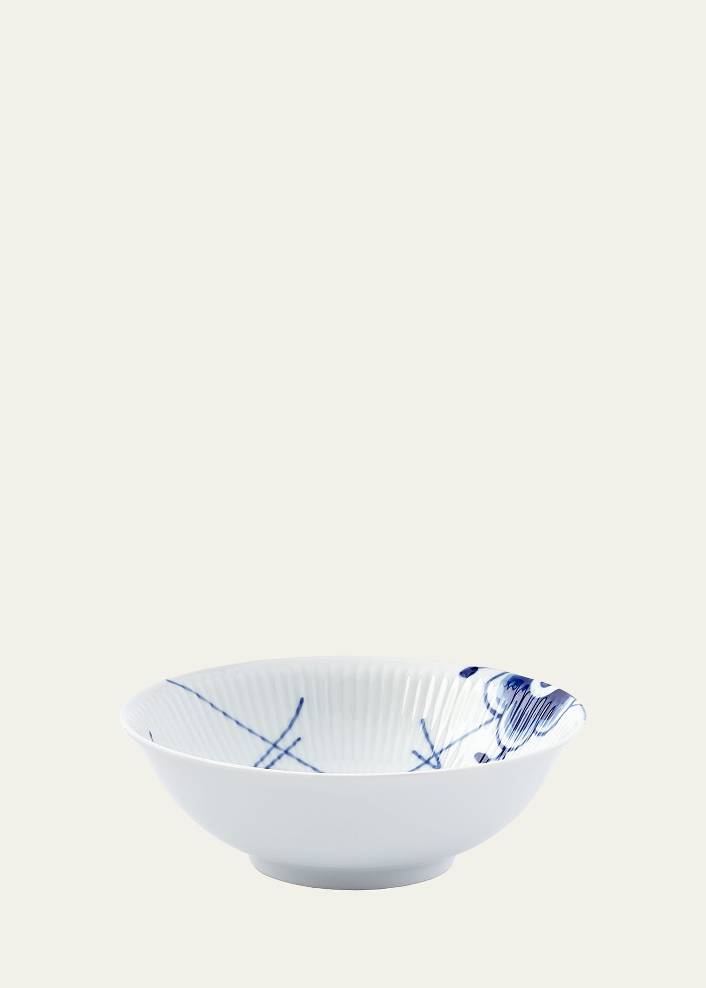 Royal Copenhagen Blue Fluted Mega Cereal Bowl In White