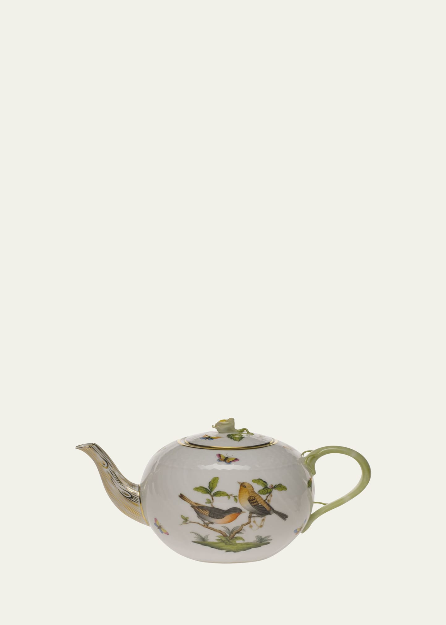 Rothschild Bird Teapot with Rose