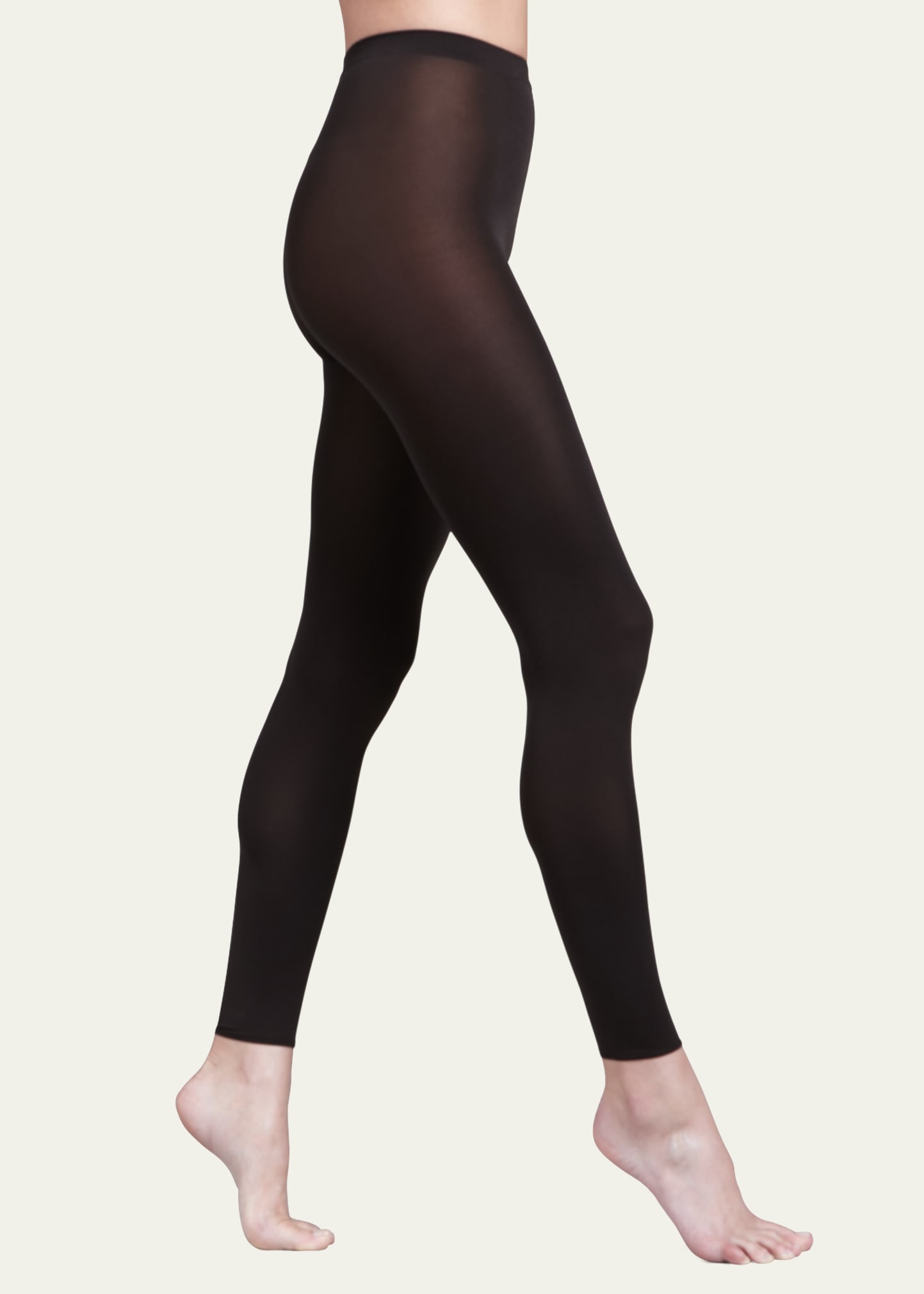 Shop Wolford Velvet De Luxe Soft-knit Leggings In Black