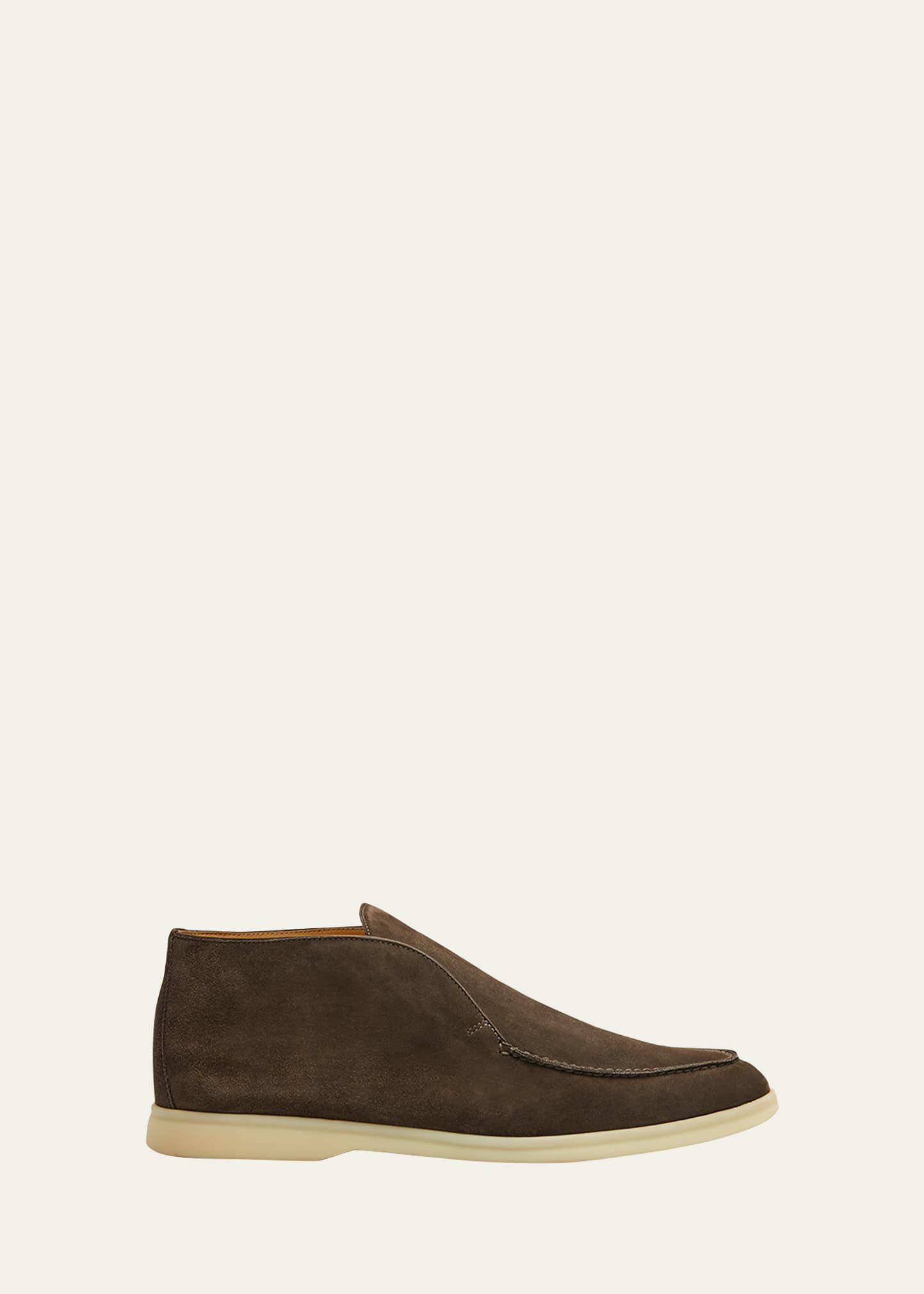 LORO PIANA MEN'S OPEN WALK SUEDE CHUKKA BOOTS