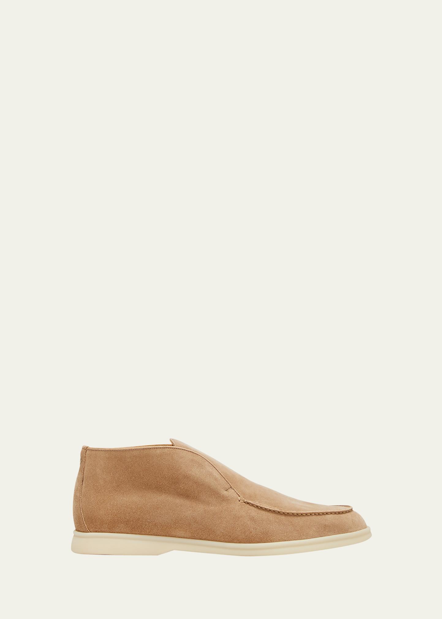 Loro Piana Tan Chukka Boots Luxurious Suede Loro Piana Mens Open Walks US11.5 EU44.5 Tan Suede Beaver  main image 3