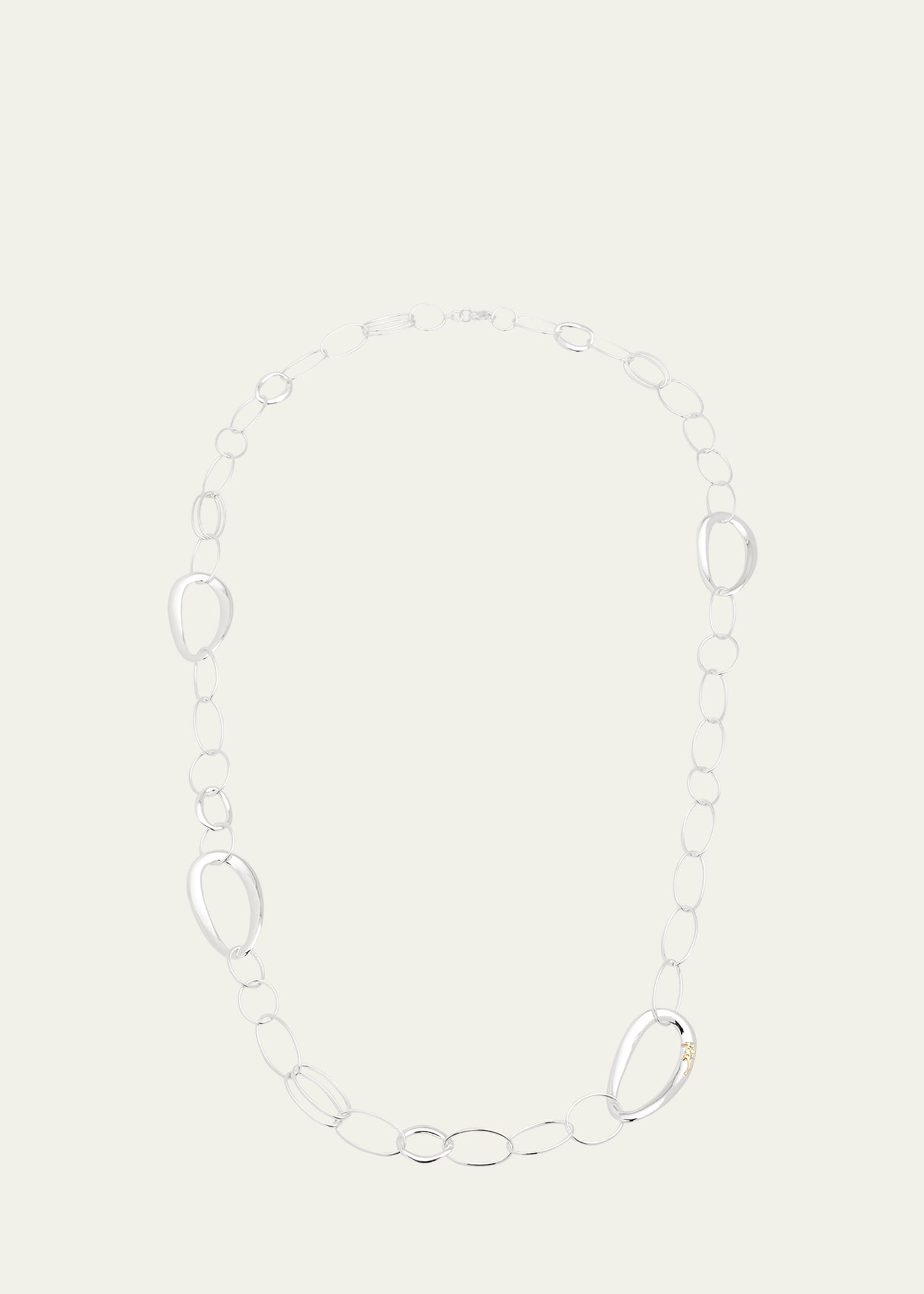 Ippolita Classico Sterling Silver Cherish Chain Necklace In Silver