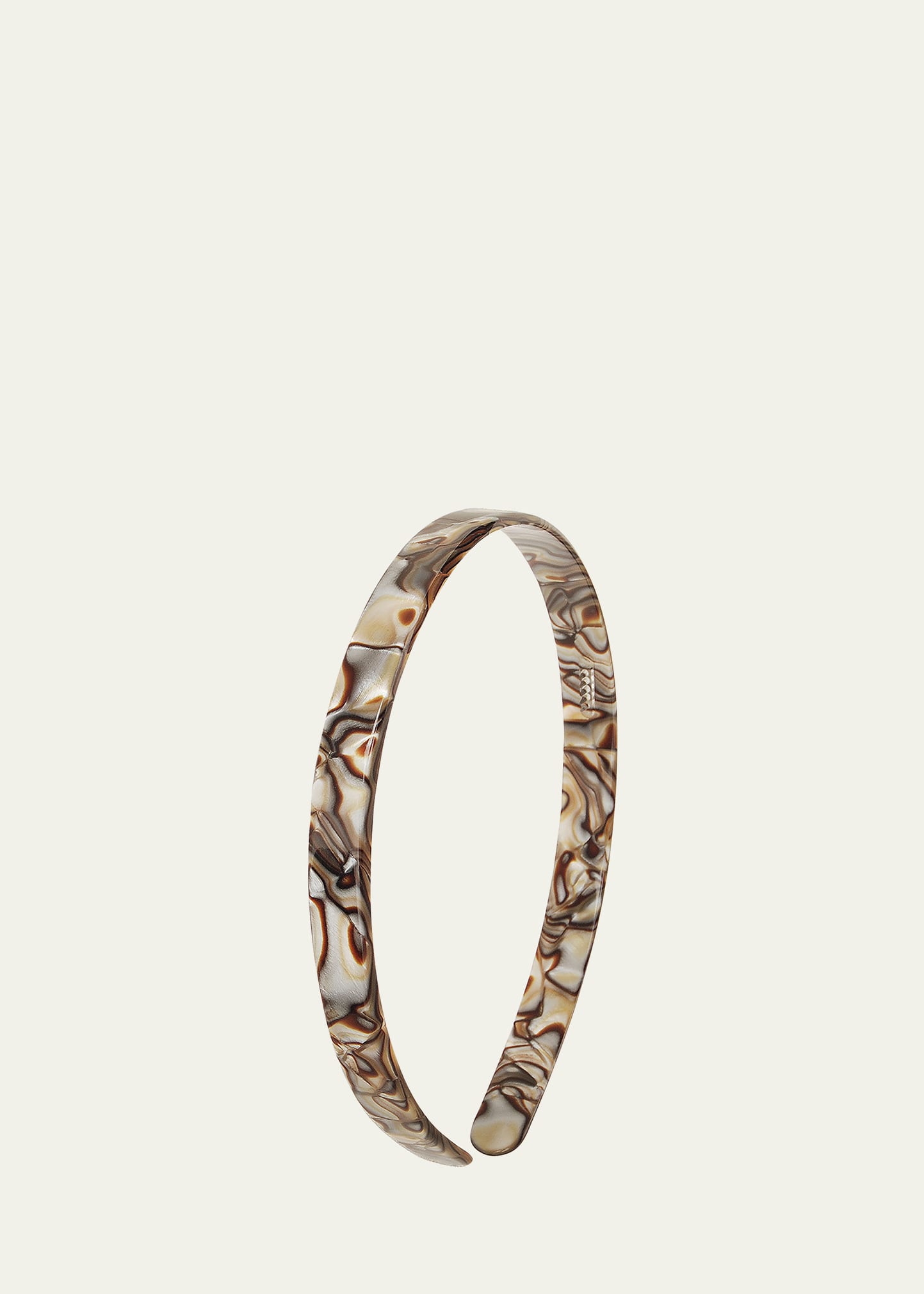 France Luxe Skinny Headband In Onyx