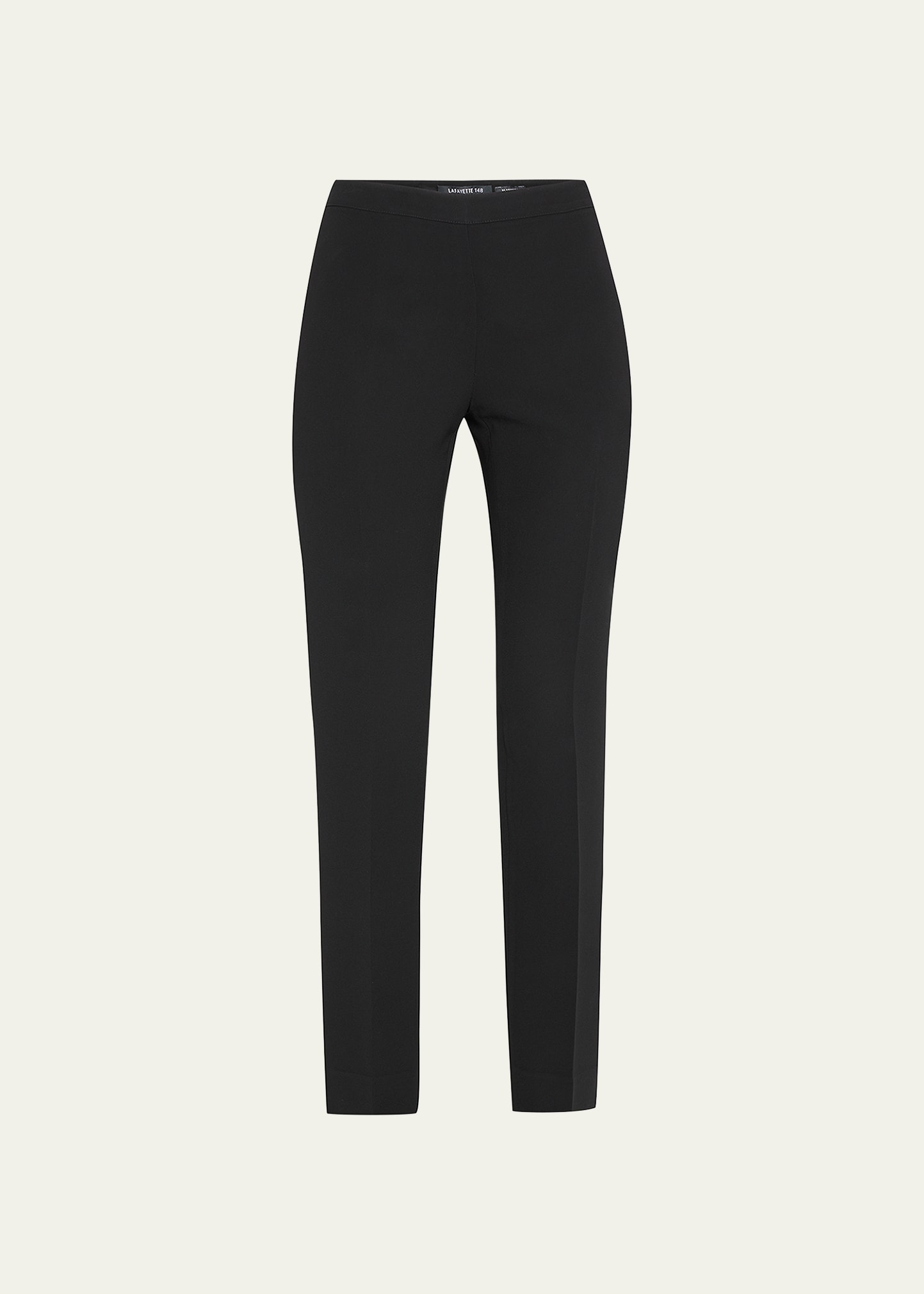 Lafayette 148 Bleecker Slim-leg Pants In Black