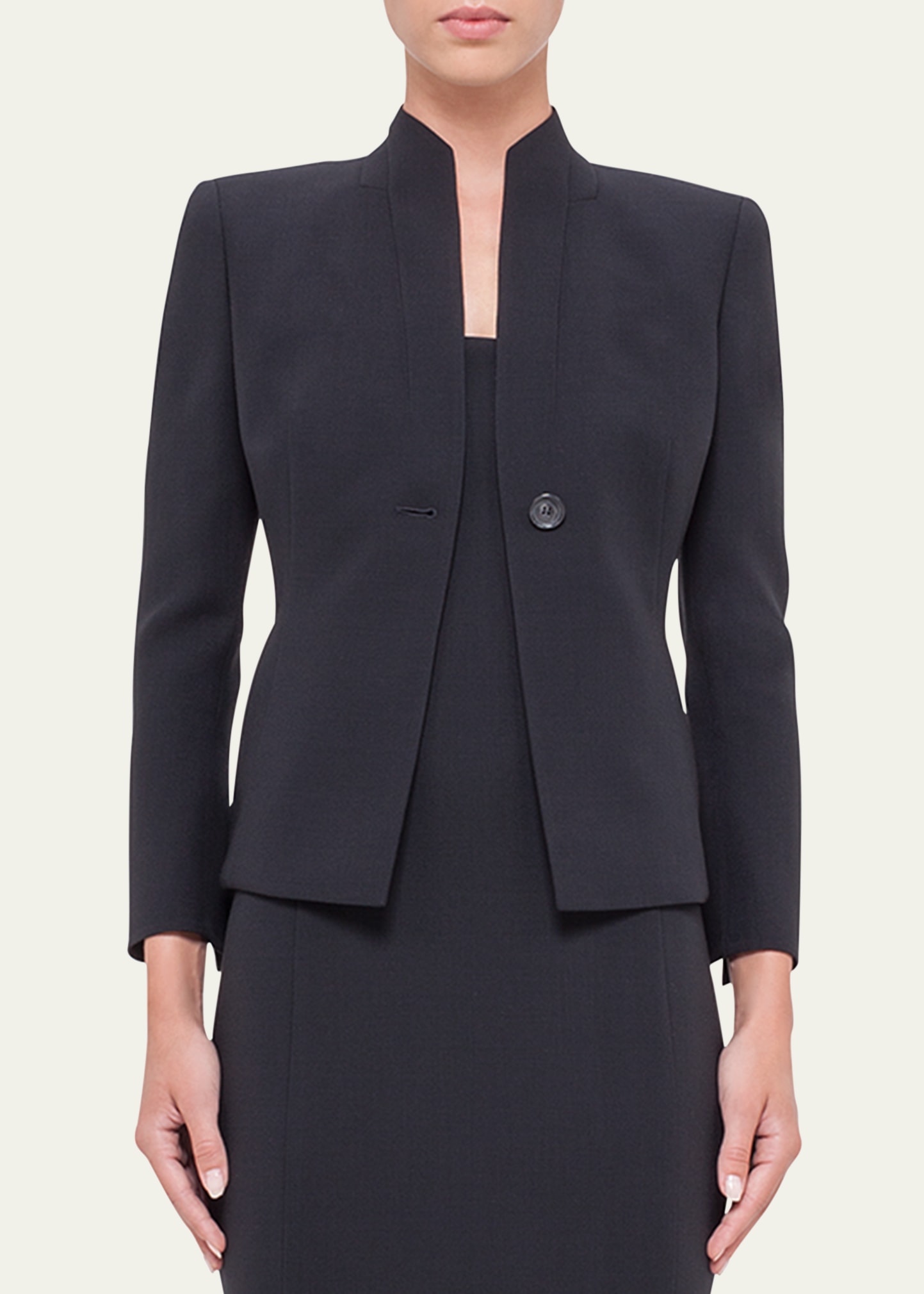 Akris Temptation Wool Jacket In Black