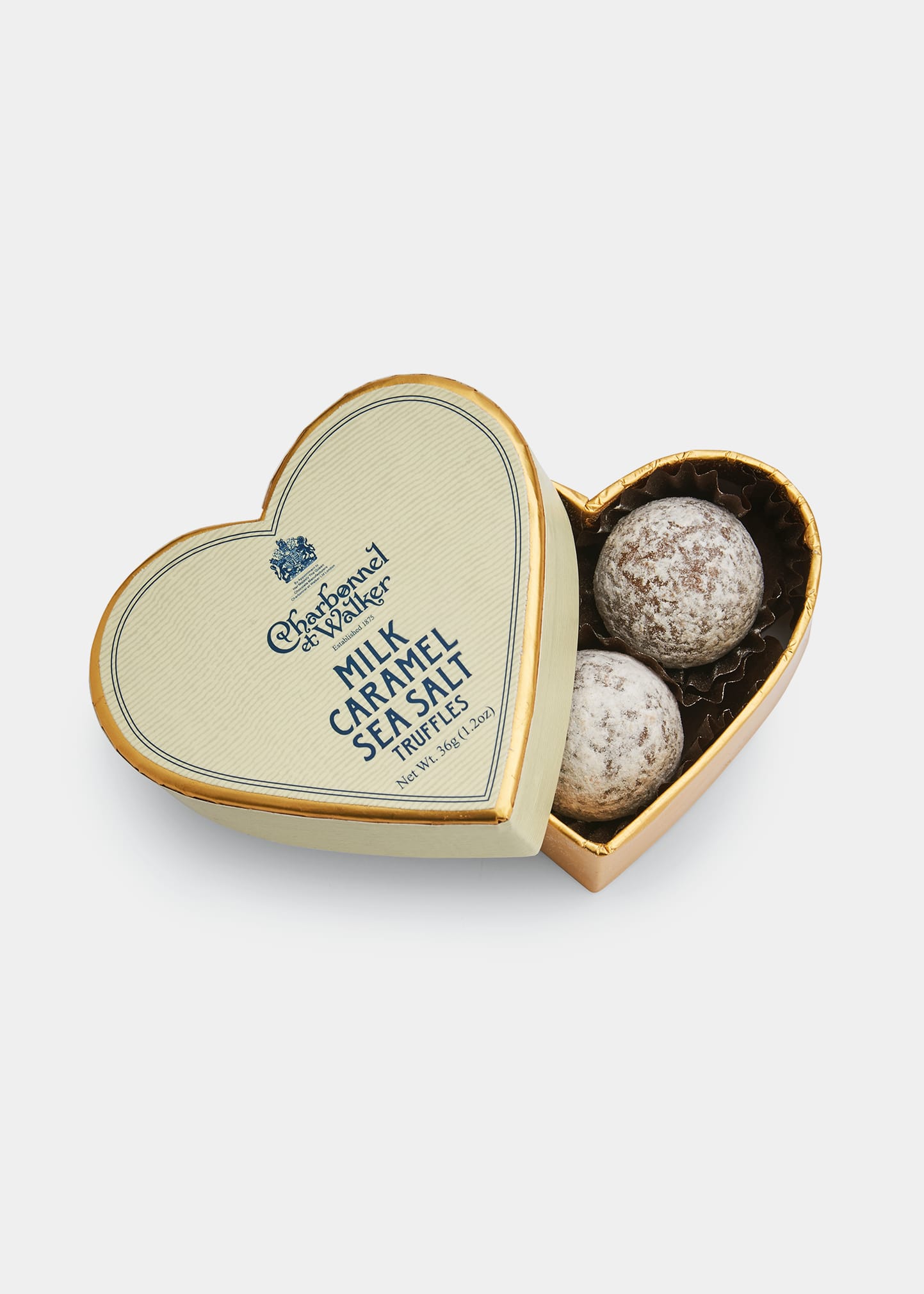 Charbonnel Et Walker Sea Salt Truffles in Mini Heart Box