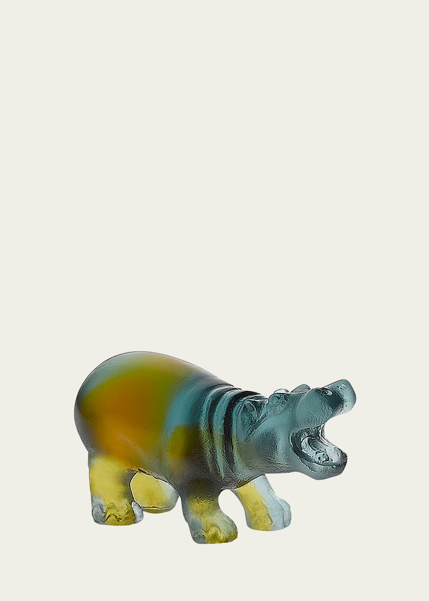 Multicolor Mini Hippo Sculpture