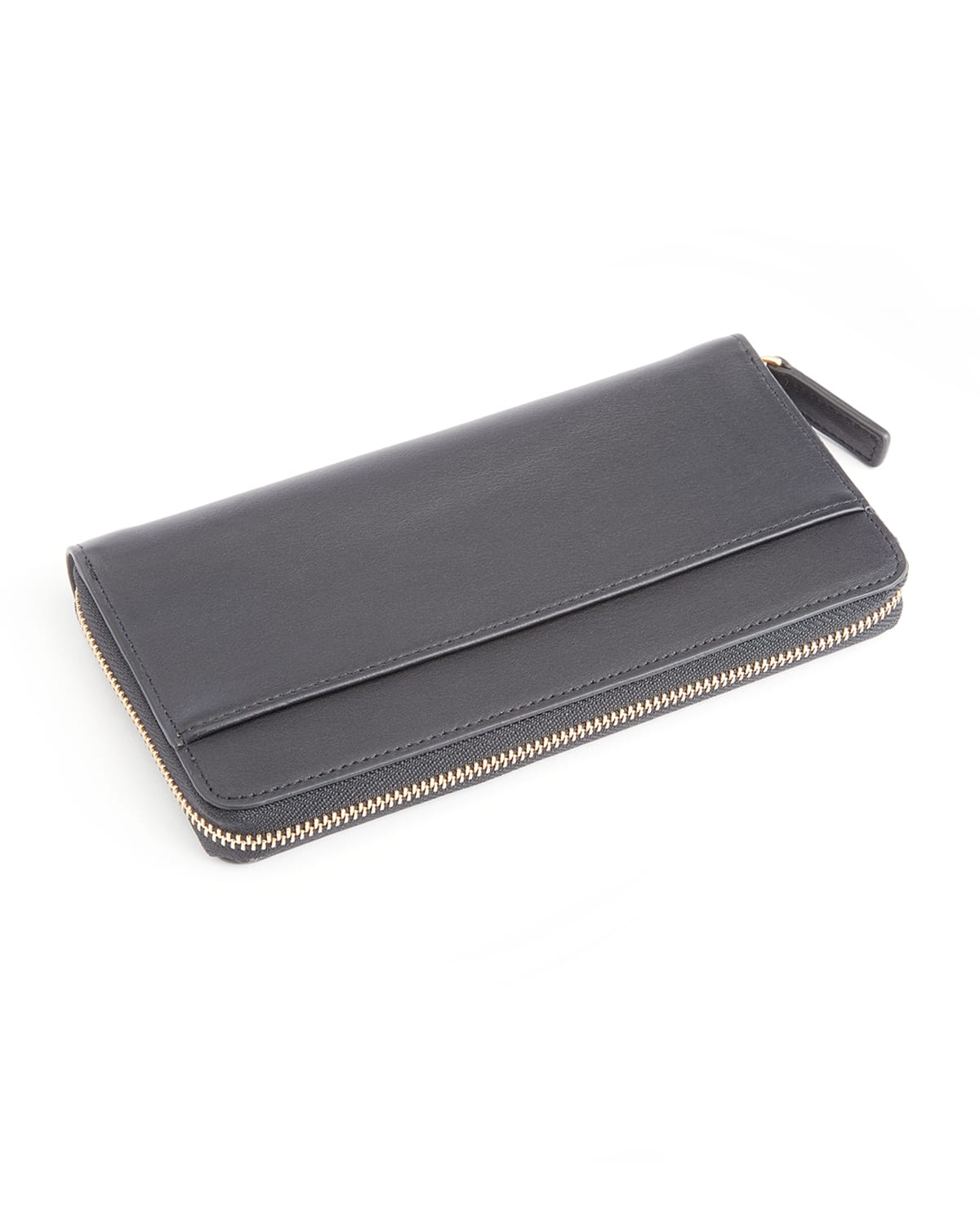 Royce New York Rfid Blocking Continental Wallet, Personalized In Black