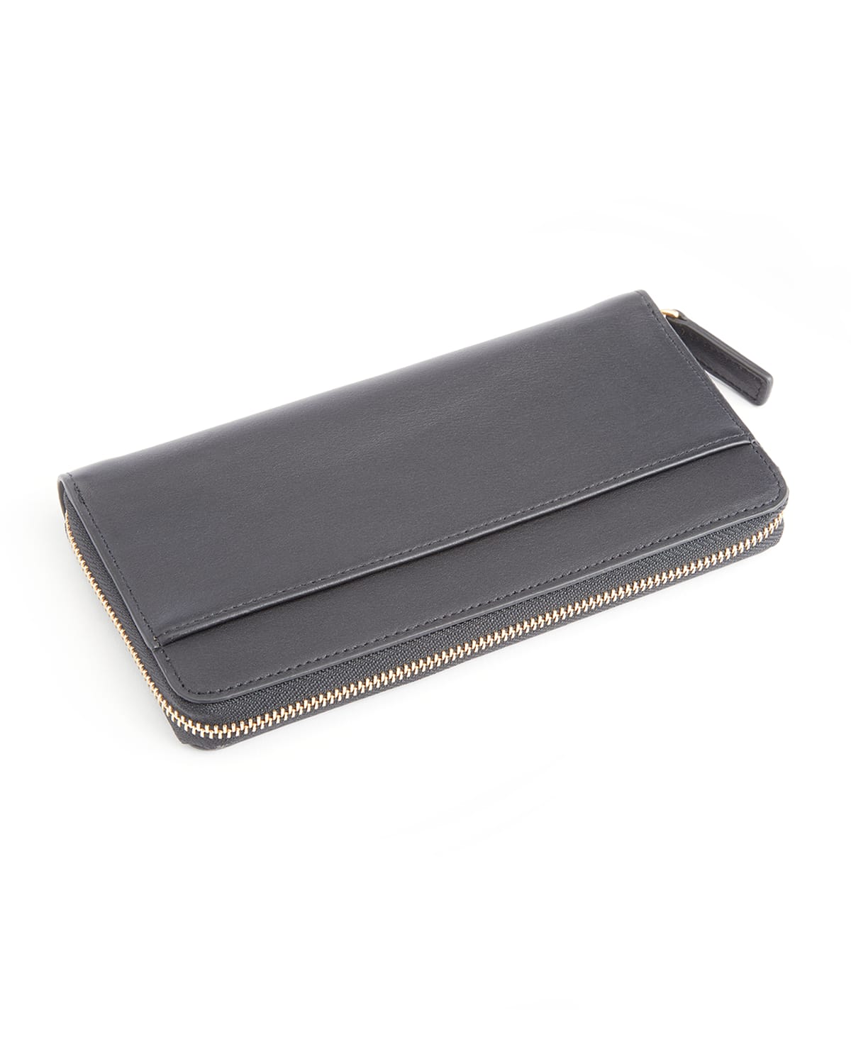 Royce New York Rfid Blocking Continental Wallet, Personalized In Gray