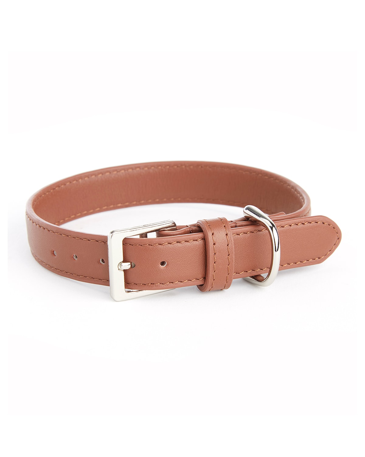 Royce New York Small Luxe Dog Collar In Tan