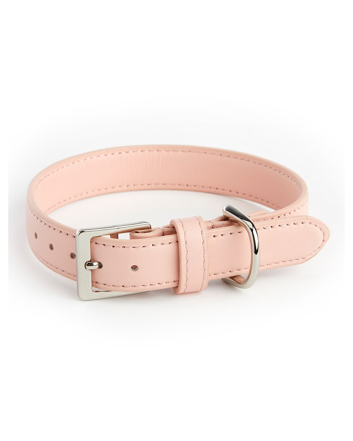 Royce New York Small Luxe Dog Collar In Blush Pink