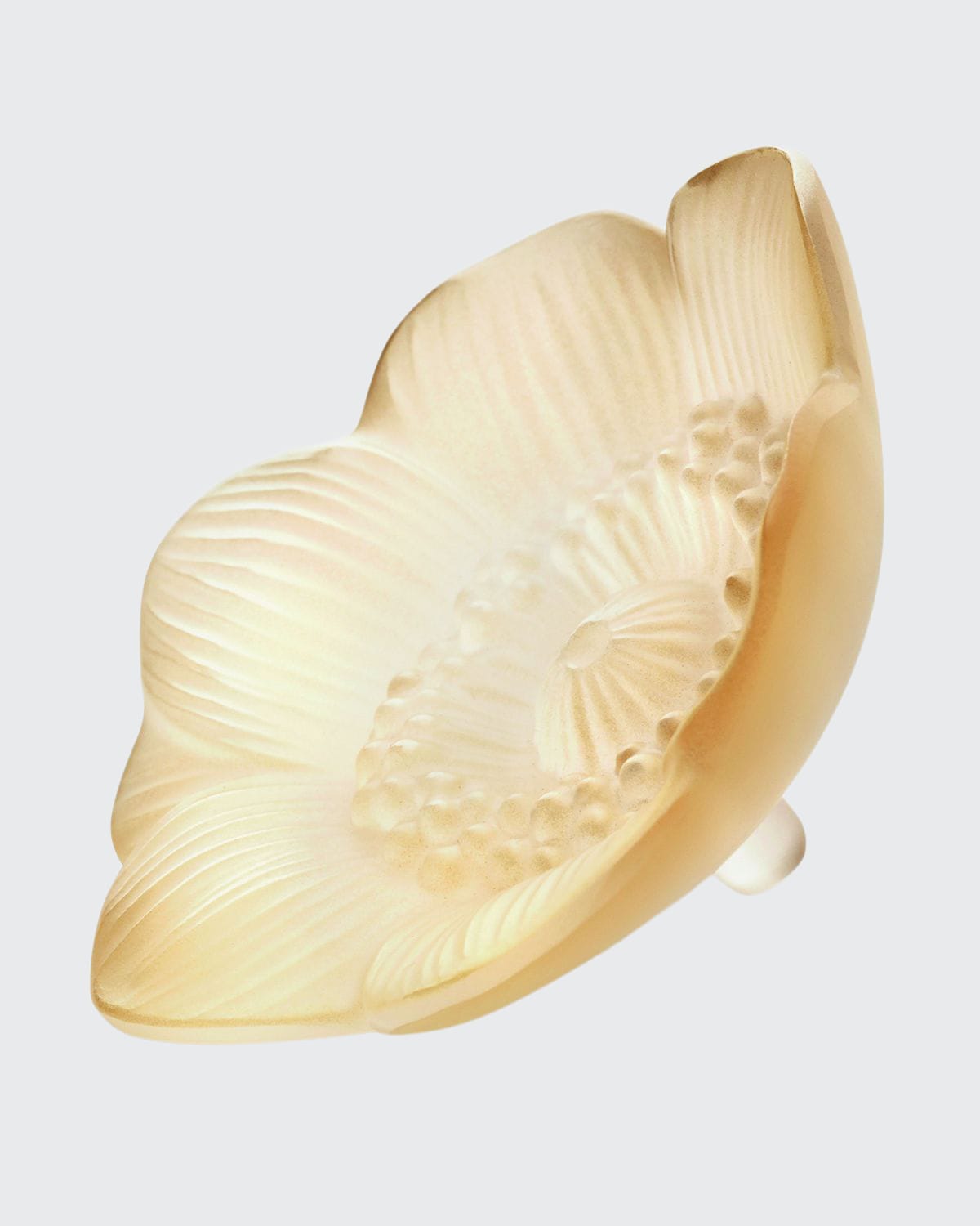 Lalique Anemone Small Sculpture In Gold