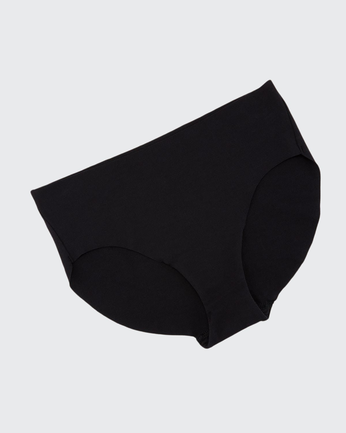 Shop Hanro Invisible Cotton High-cut Brief In Black