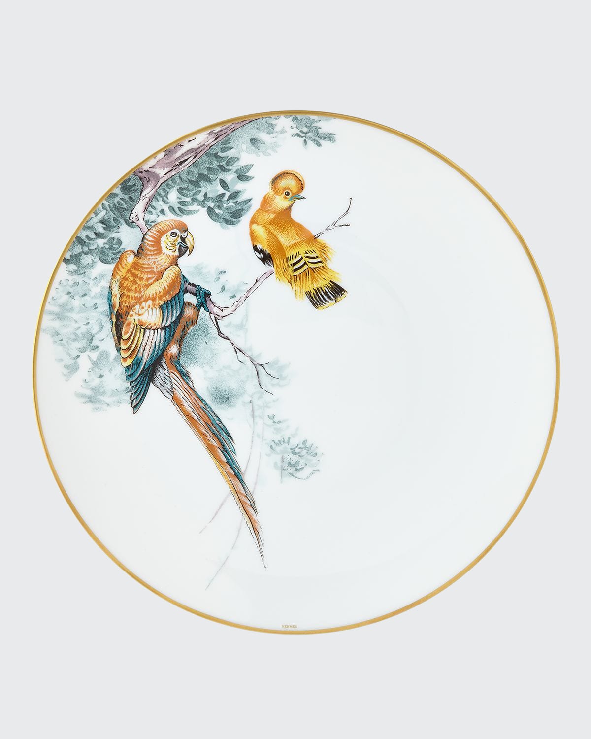 Hermès Carnets d' Equateur Birds Dinner Plate