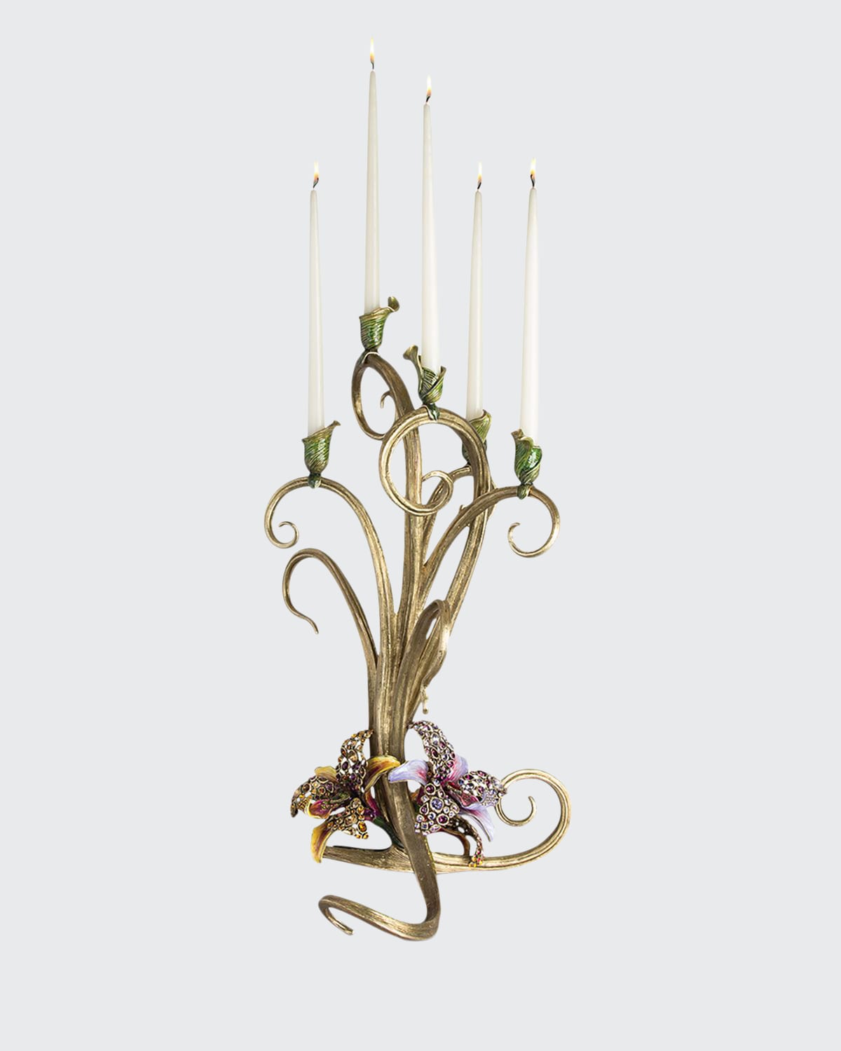 Jay Strongwater Orchid Candelabra