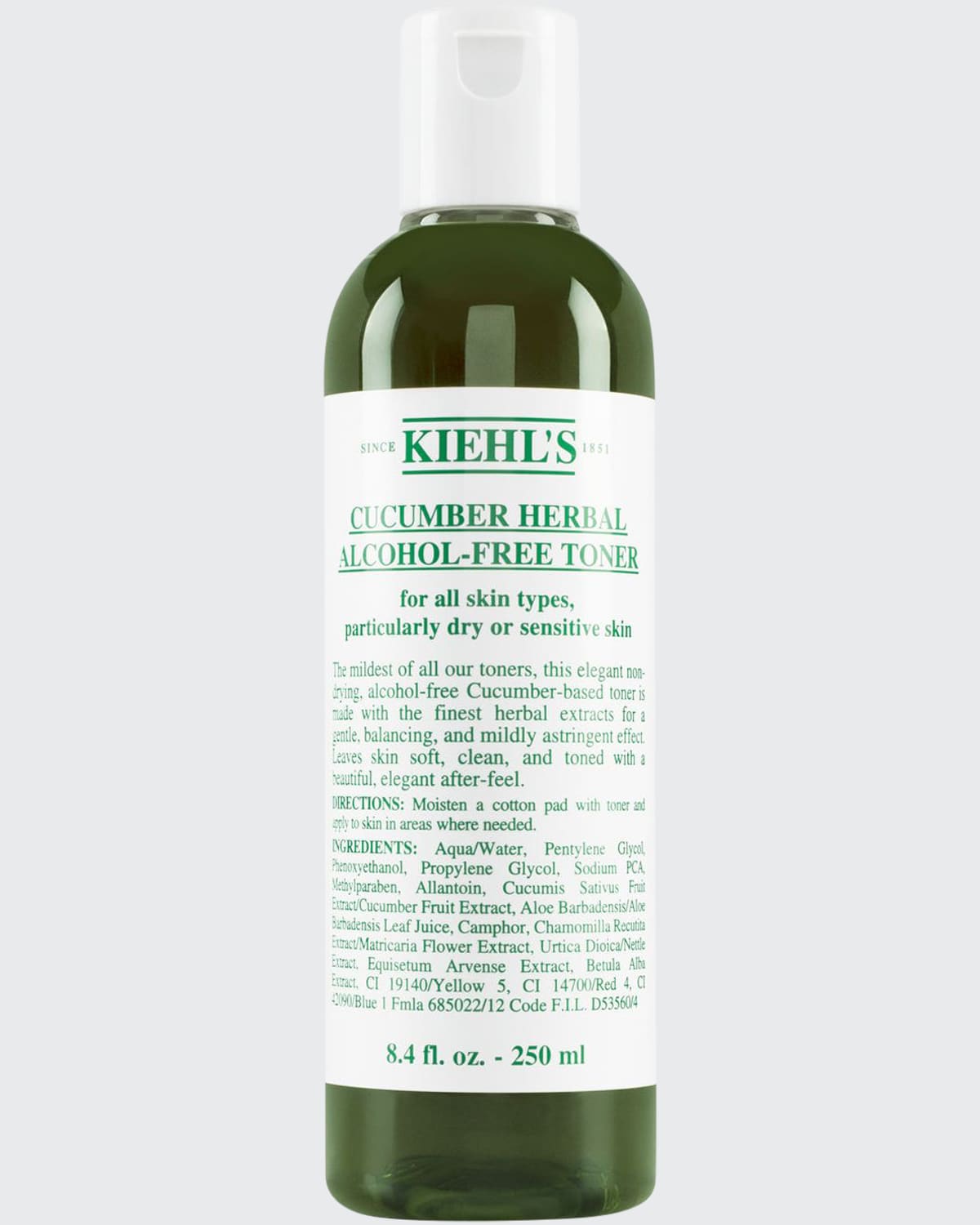 Cucumber Herbal Alcohol-Free Toner, 8.4 oz.