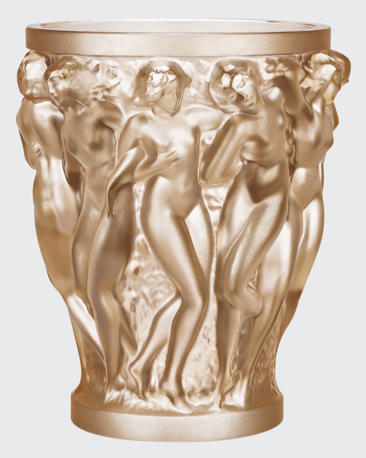 Bacchantes Gold Luster Vase