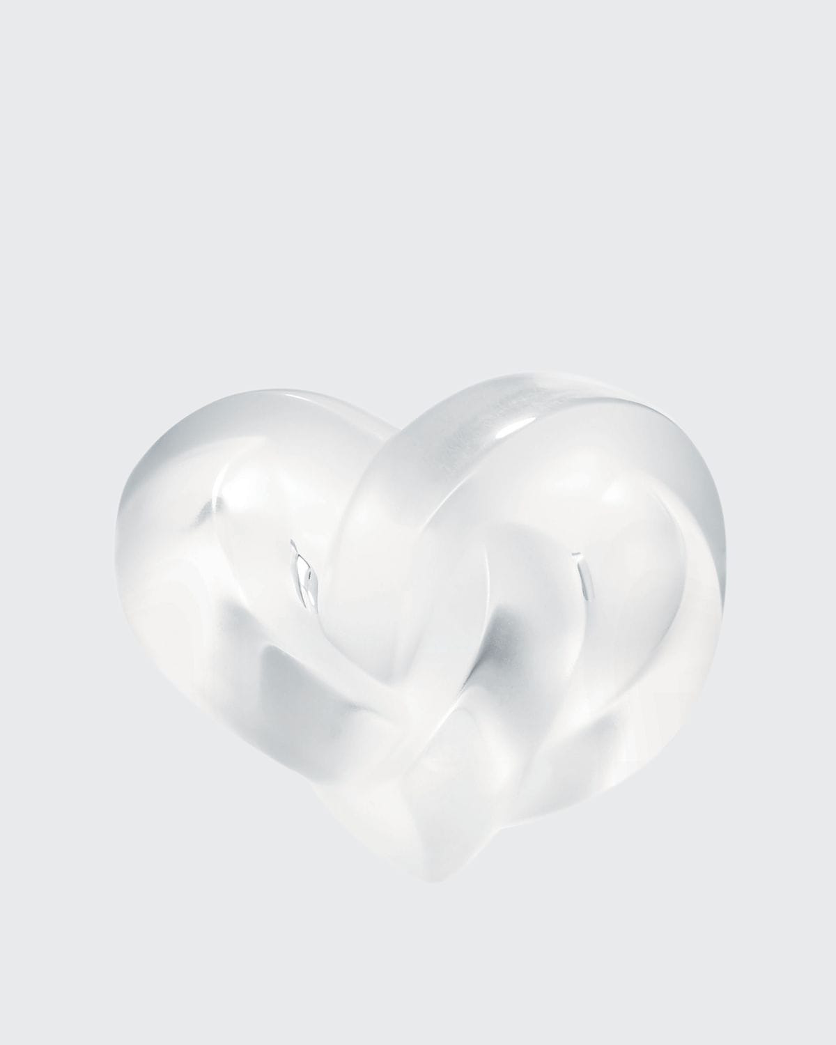 Lalique Clear Heart Paperweight