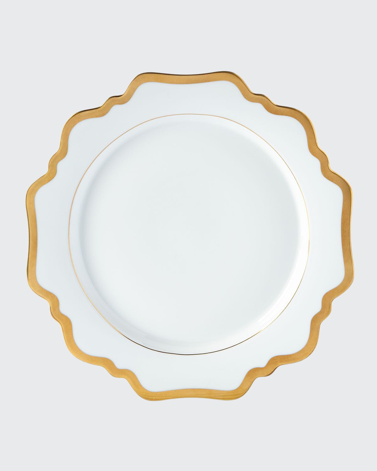Anna Weatherley Antiqued White Dinner Plate