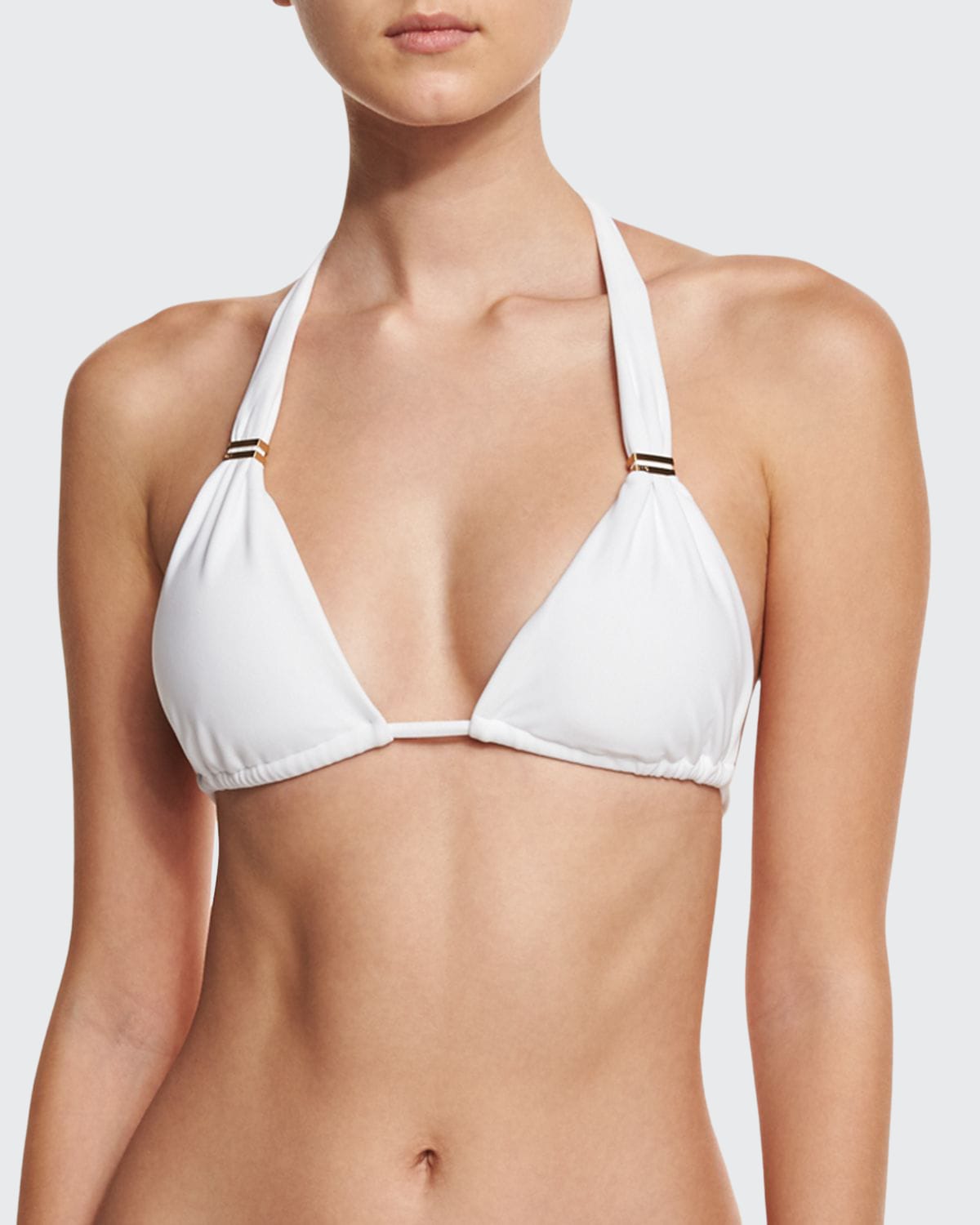 Vix Bia Tube Halter Bikini Top In White