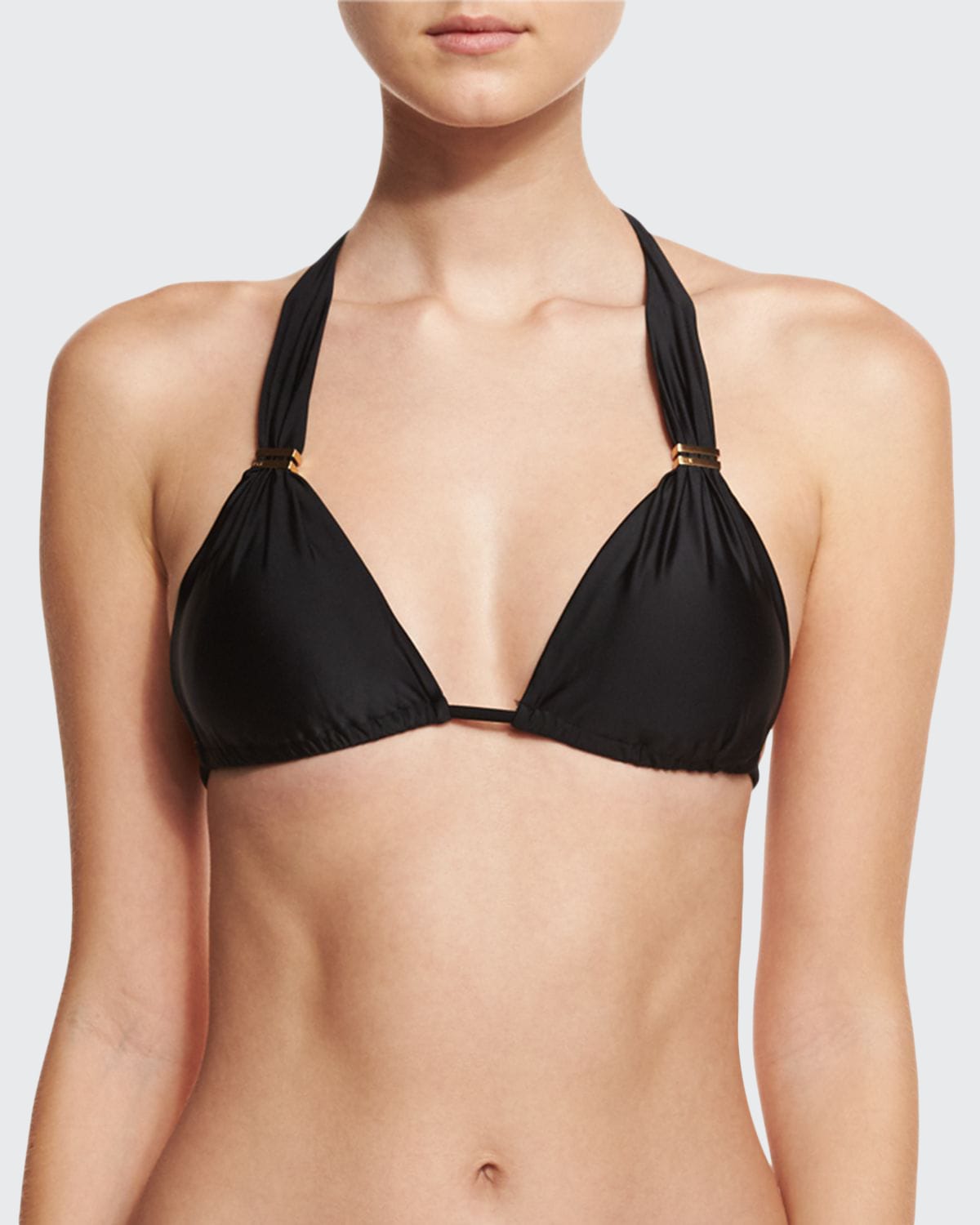 Vix Bia Tube Halter Bikini Top In Black