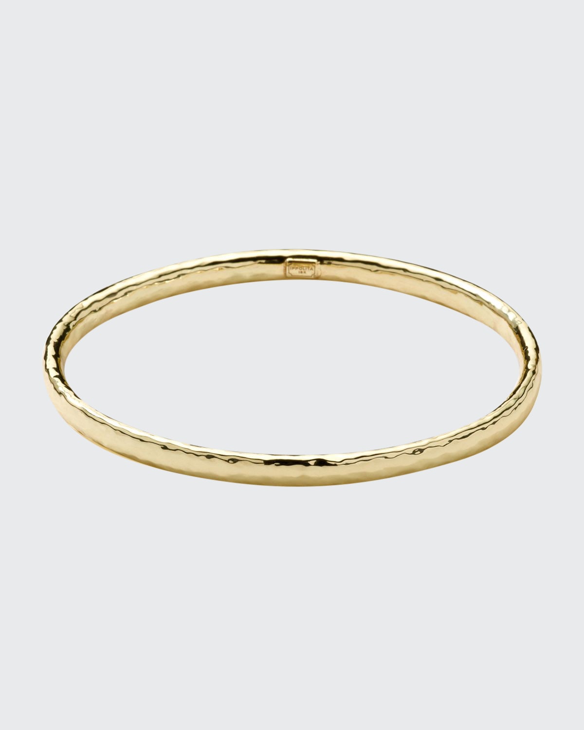 Ippolita Hammered Flat Bangle In 18k Gold In Yellow Gold