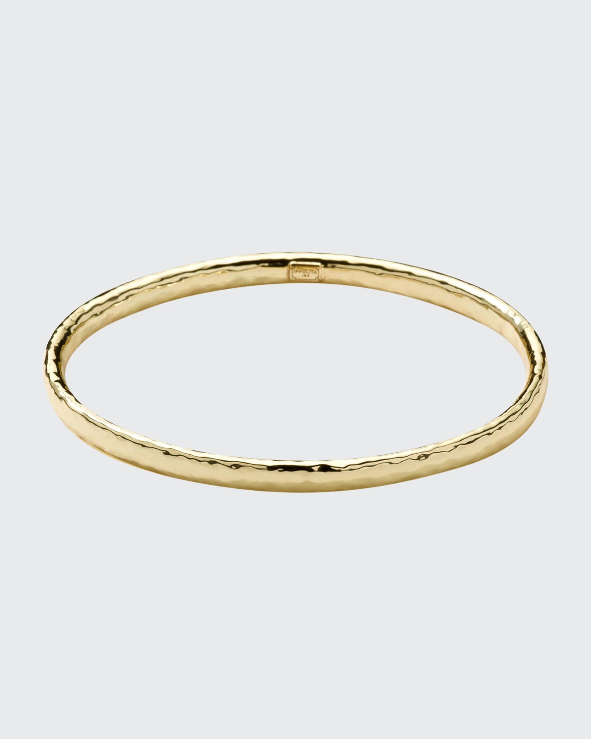 Ippolita Hammered Flat Bangle In 18k Gold In Yellow Gold