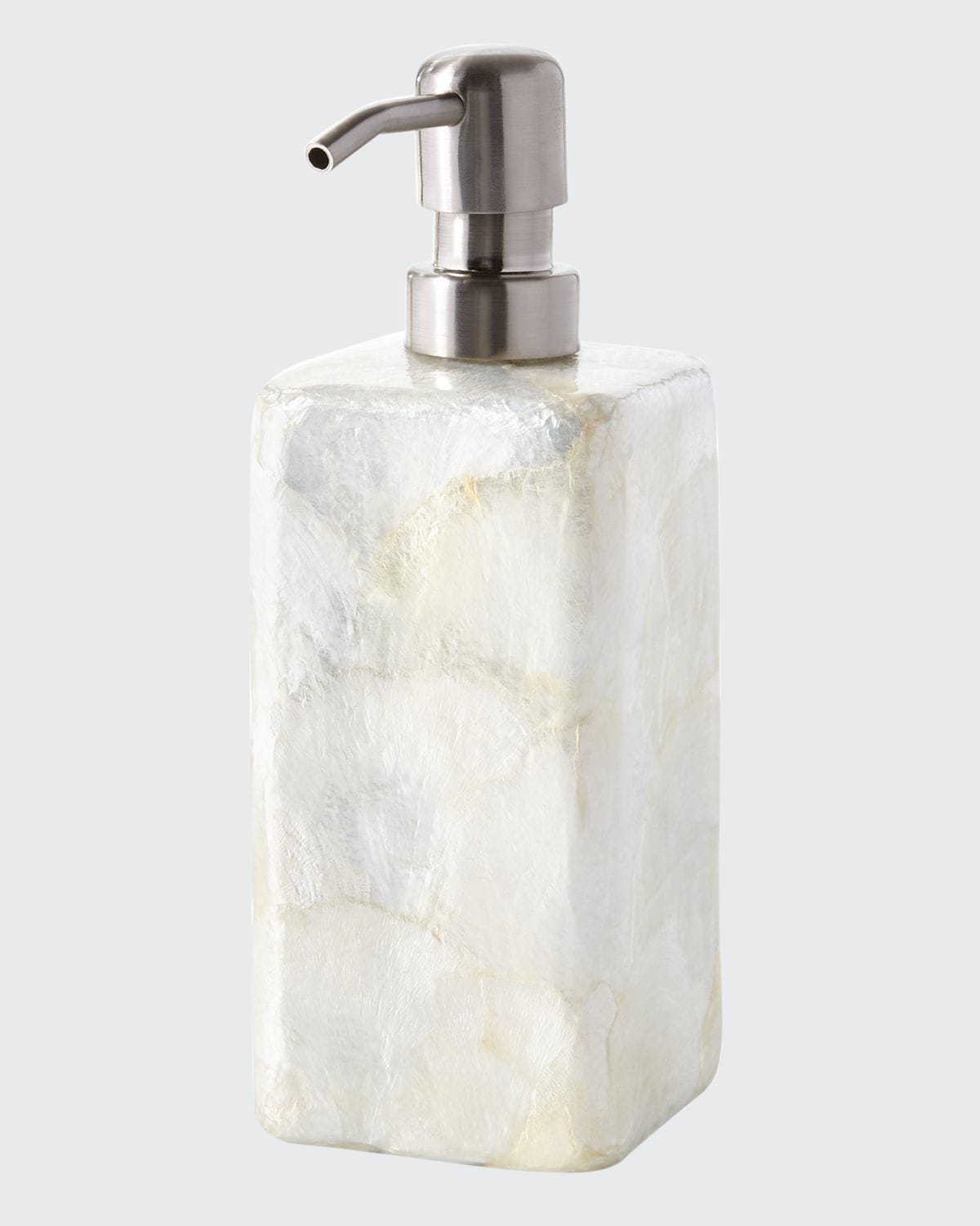 Pigeon & Poodle Andria Capiz Pump Dispenser In Ivory