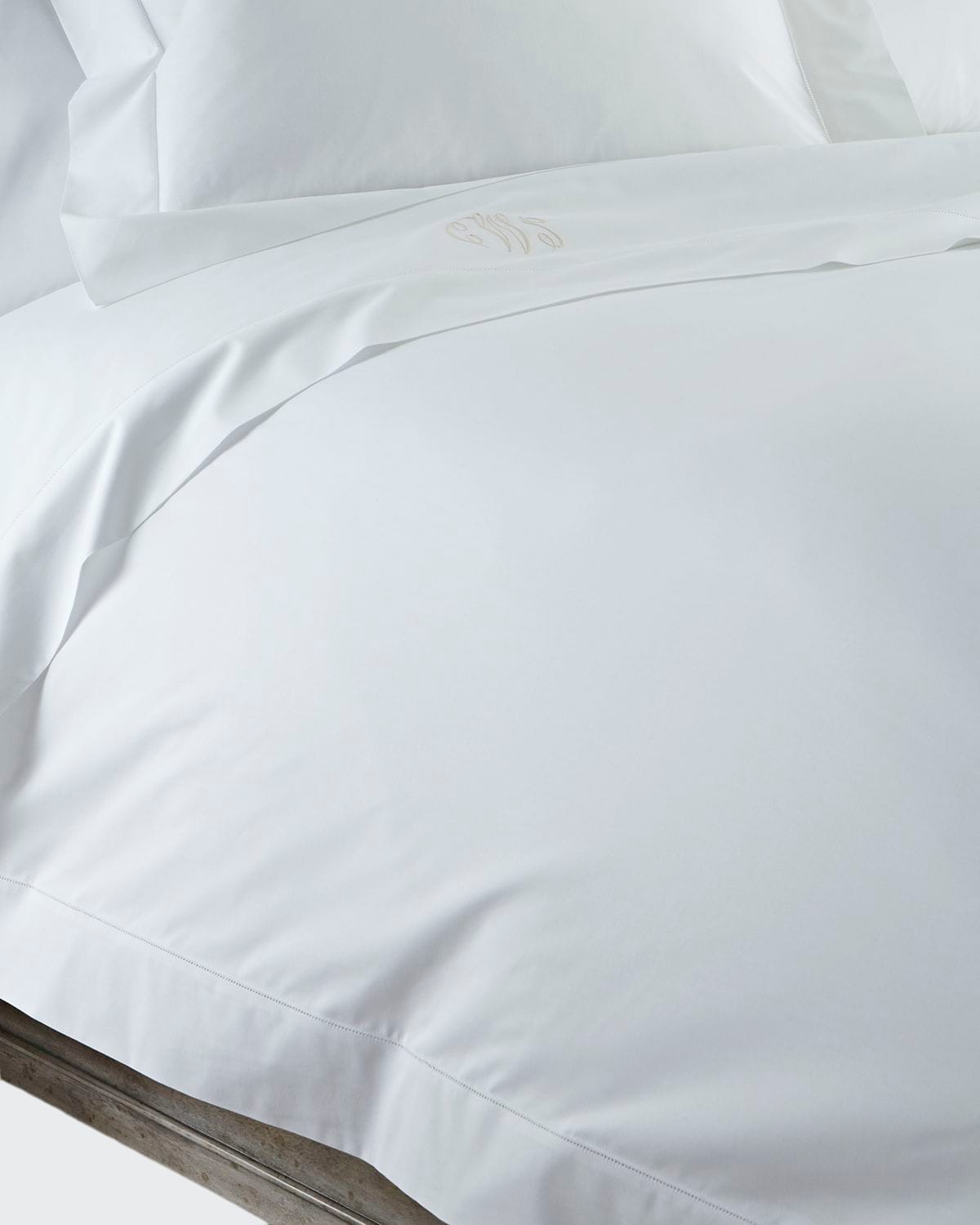 Matouk Positano Hemstitch Full/queen Duvet Cover