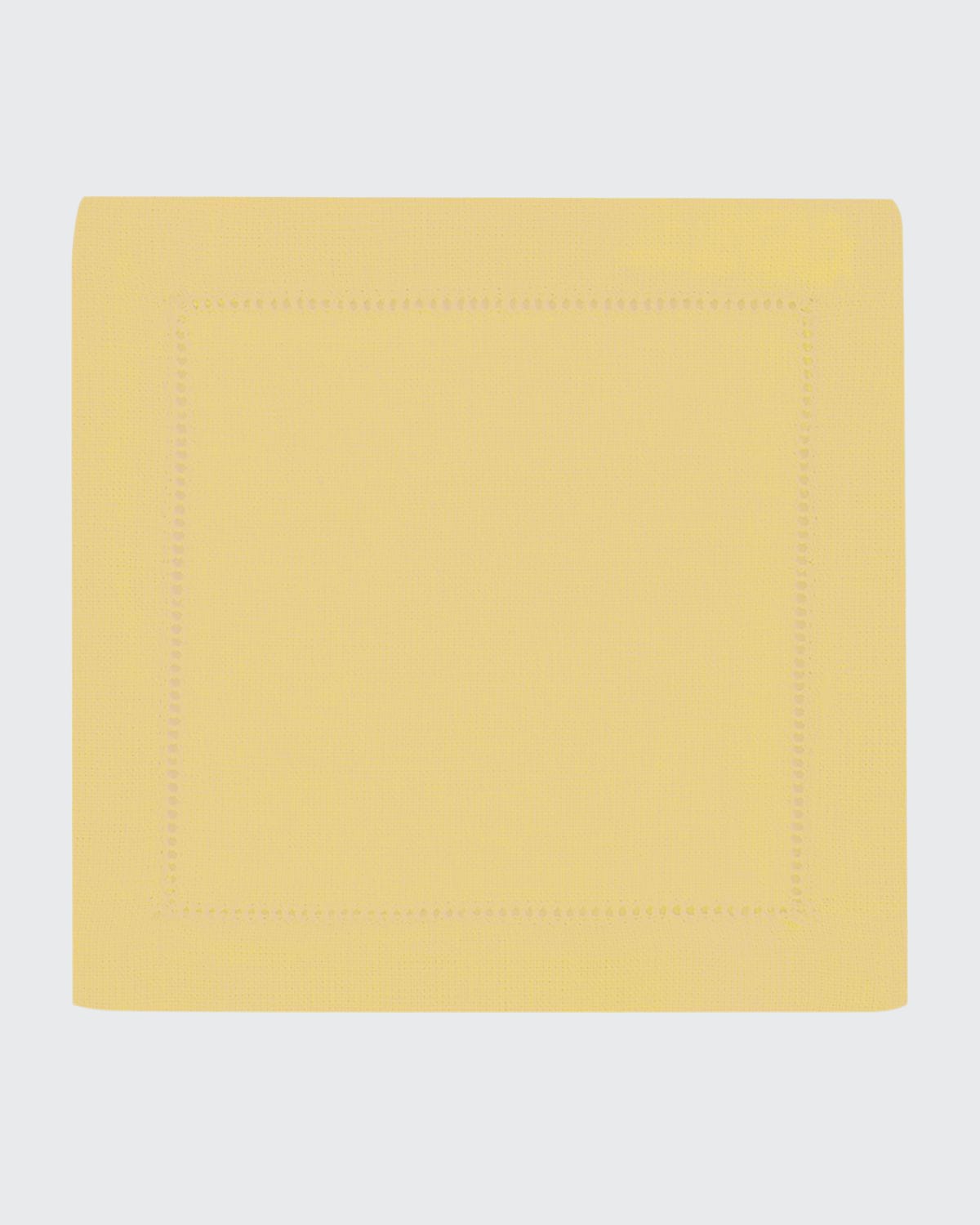 Sferra Festival Linen Cocktail Napkins, Set Of 6 In Butter