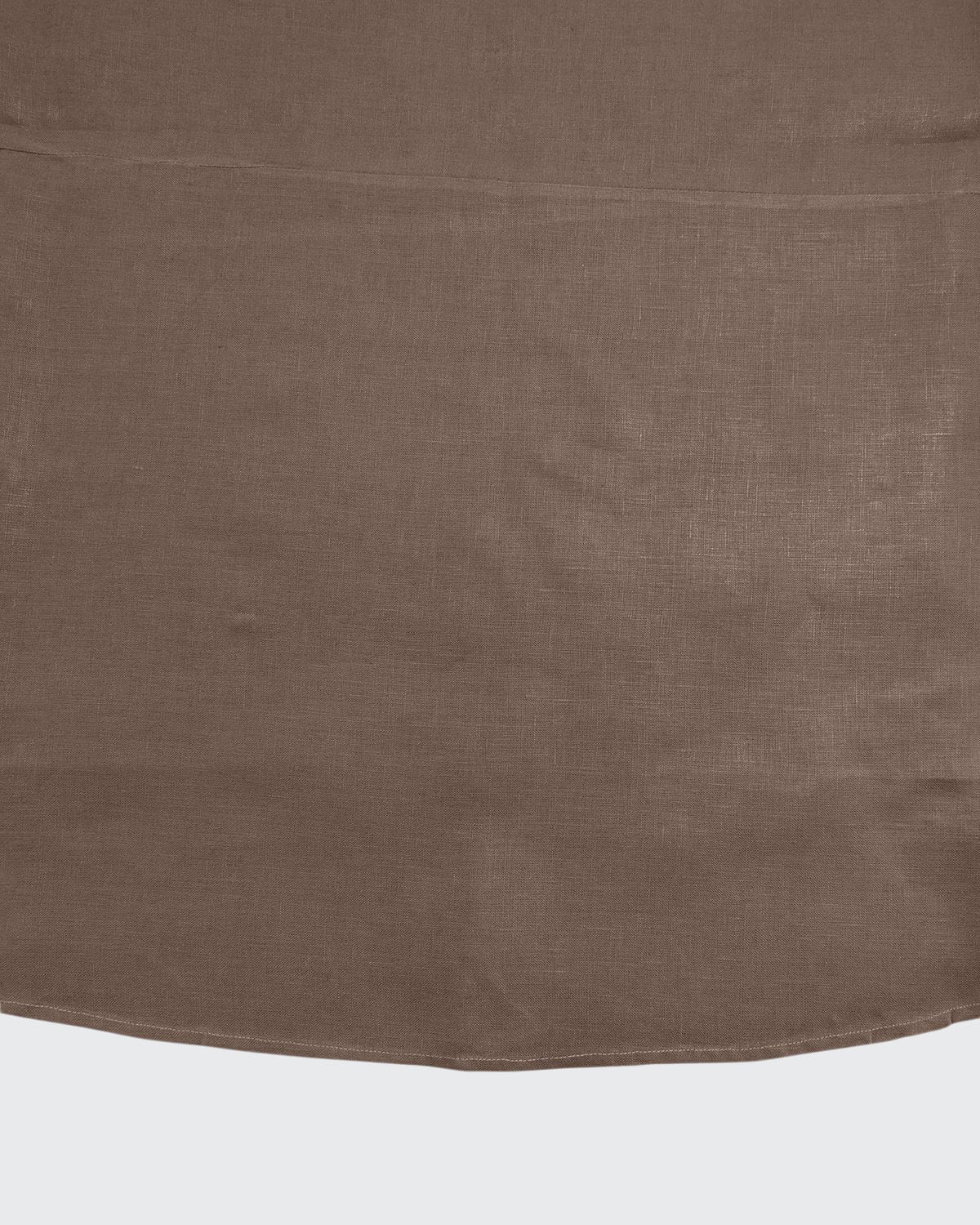 Sferra Hemstitch Round Tablecloth, 90"dia. In Brown