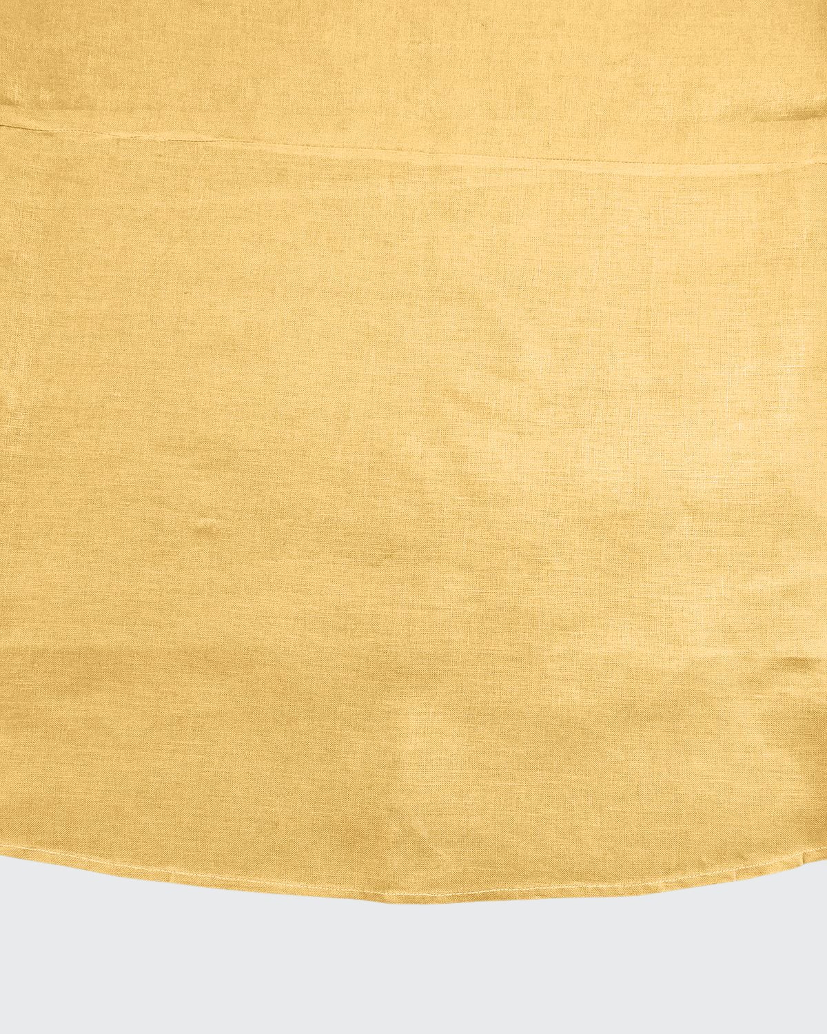 Sferra Hemstitch Round Tablecloth, 90"dia. In Butter