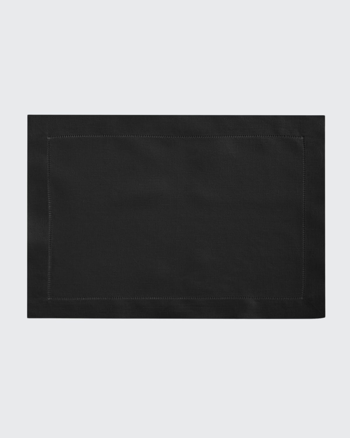 Sferra Hemstitch Placemats, Set Of 4 In Black