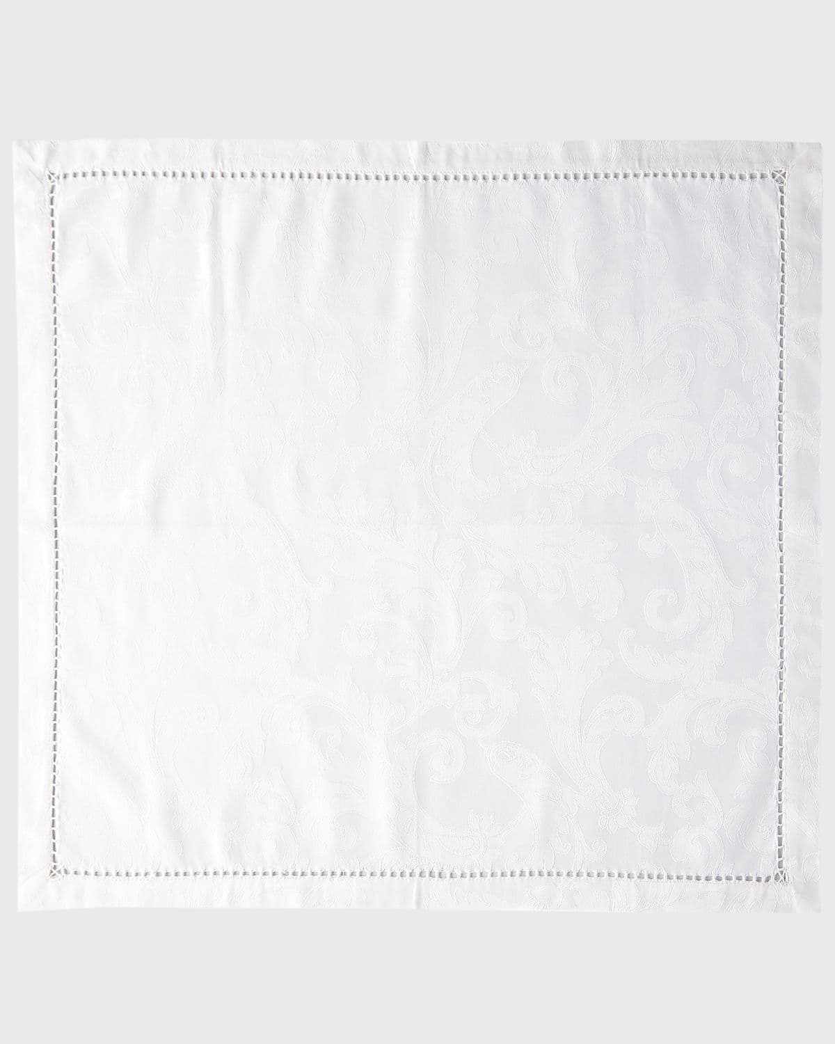 Sferra Plume Jacquard Napkins, Set Of 4 In White
