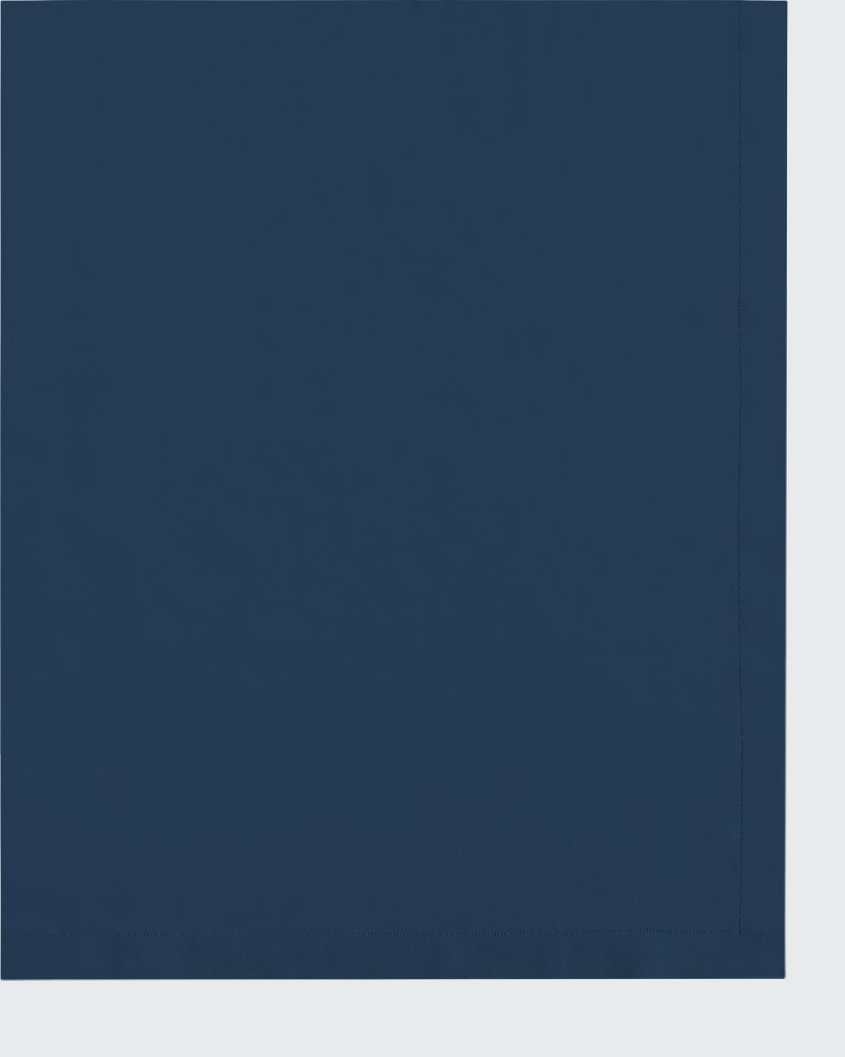 Sferra Hemstitch Tablecloth, 66" X 124" In Blue