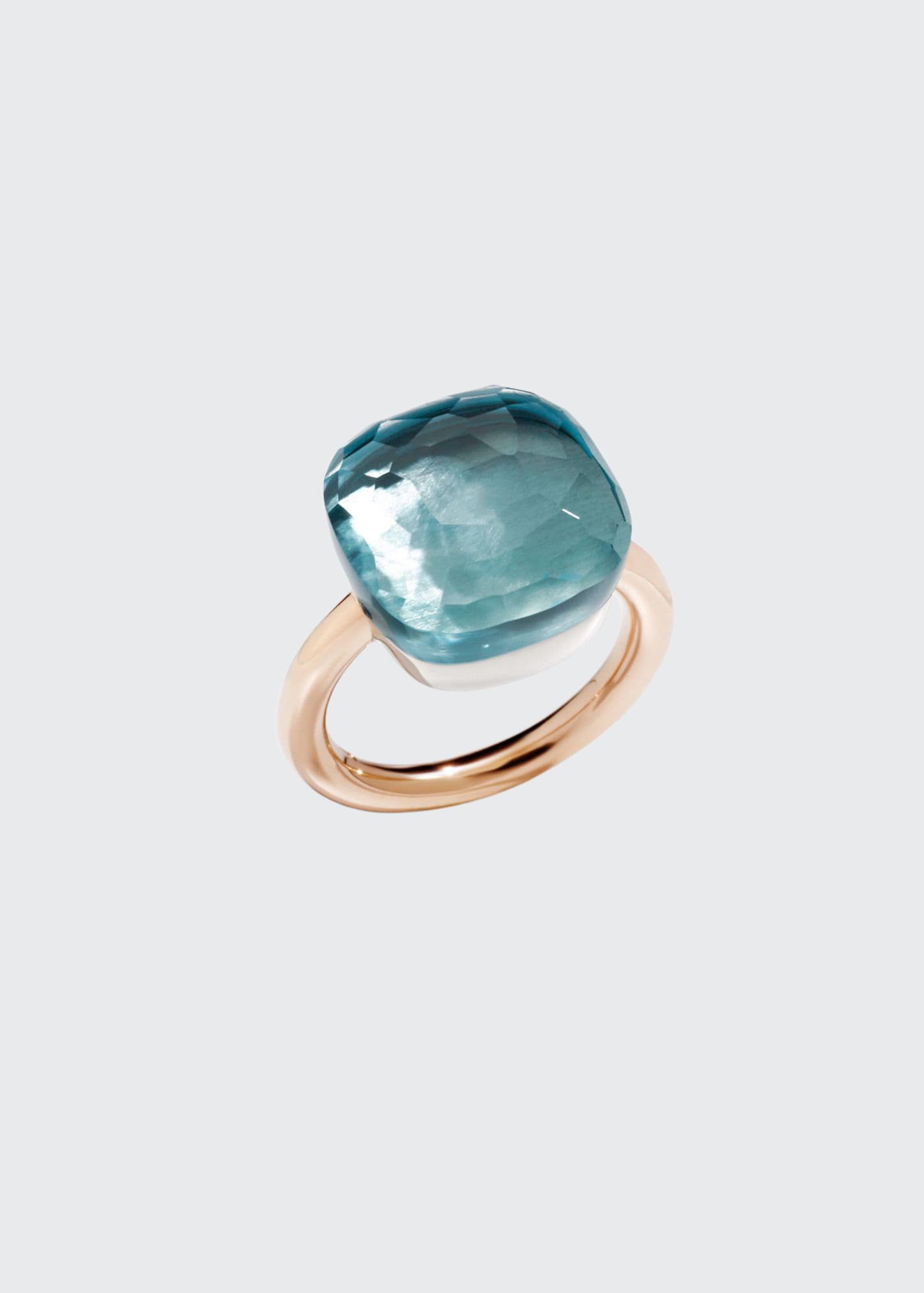 Nudo Assolute 18k Gold Blue Topaz Ring