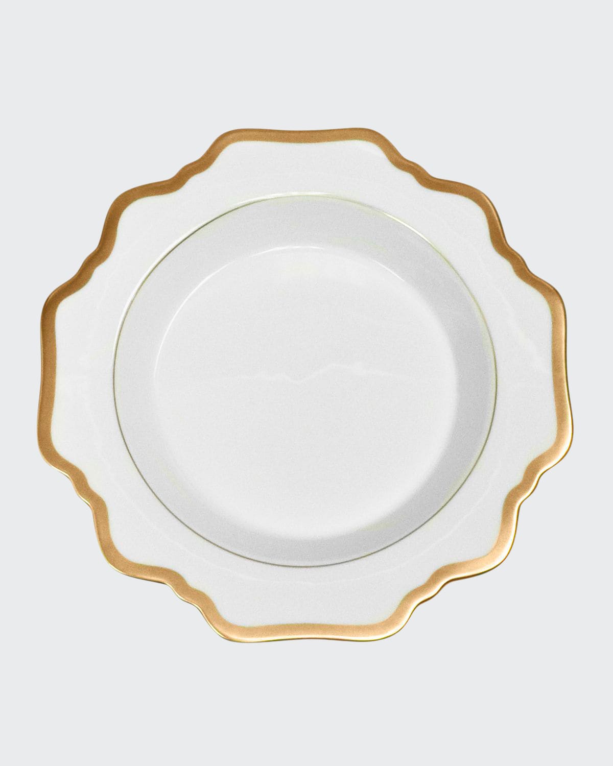 Shop Anna Weatherley Antiqued White Soup Plate In Antique White
