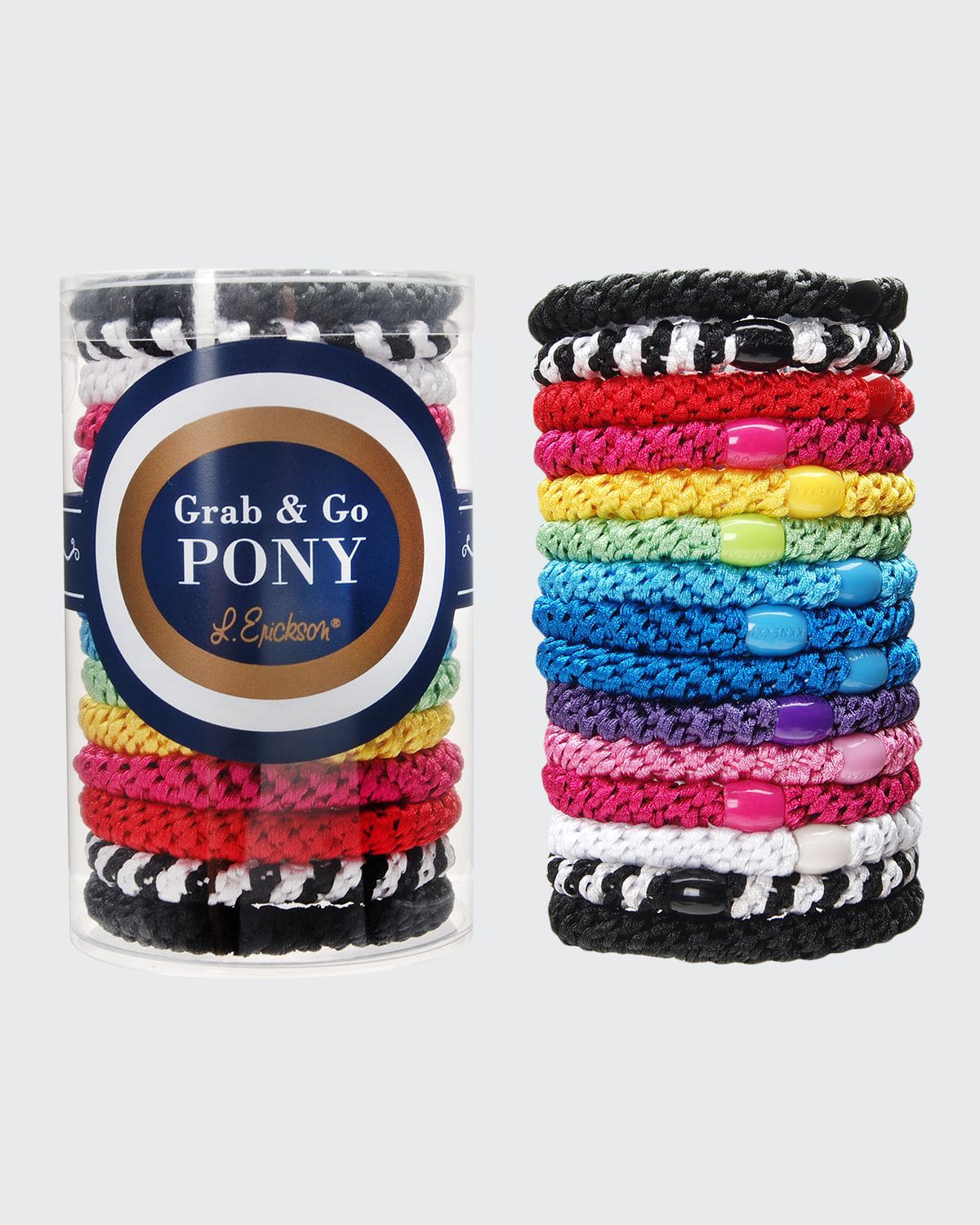 L. Erickson Grab & Go Pony Tube, Set of 15