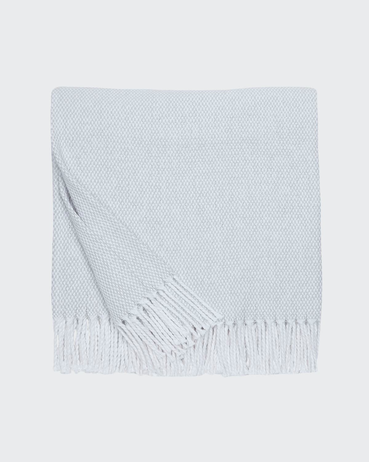 Sferra Basketweave Throw In Tin