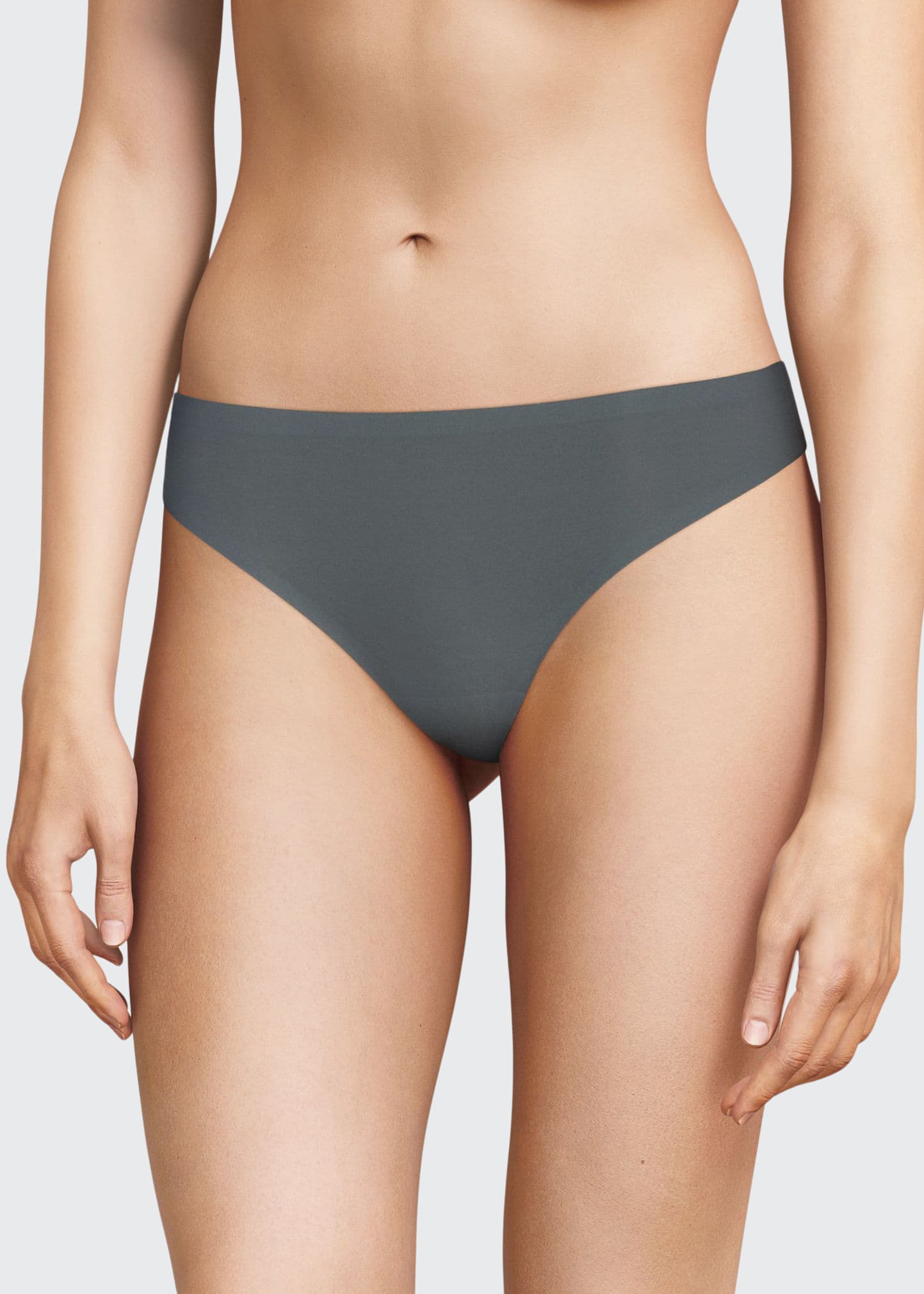 Chantelle Soft Stretch Microfiber Thong In Chambray-1a