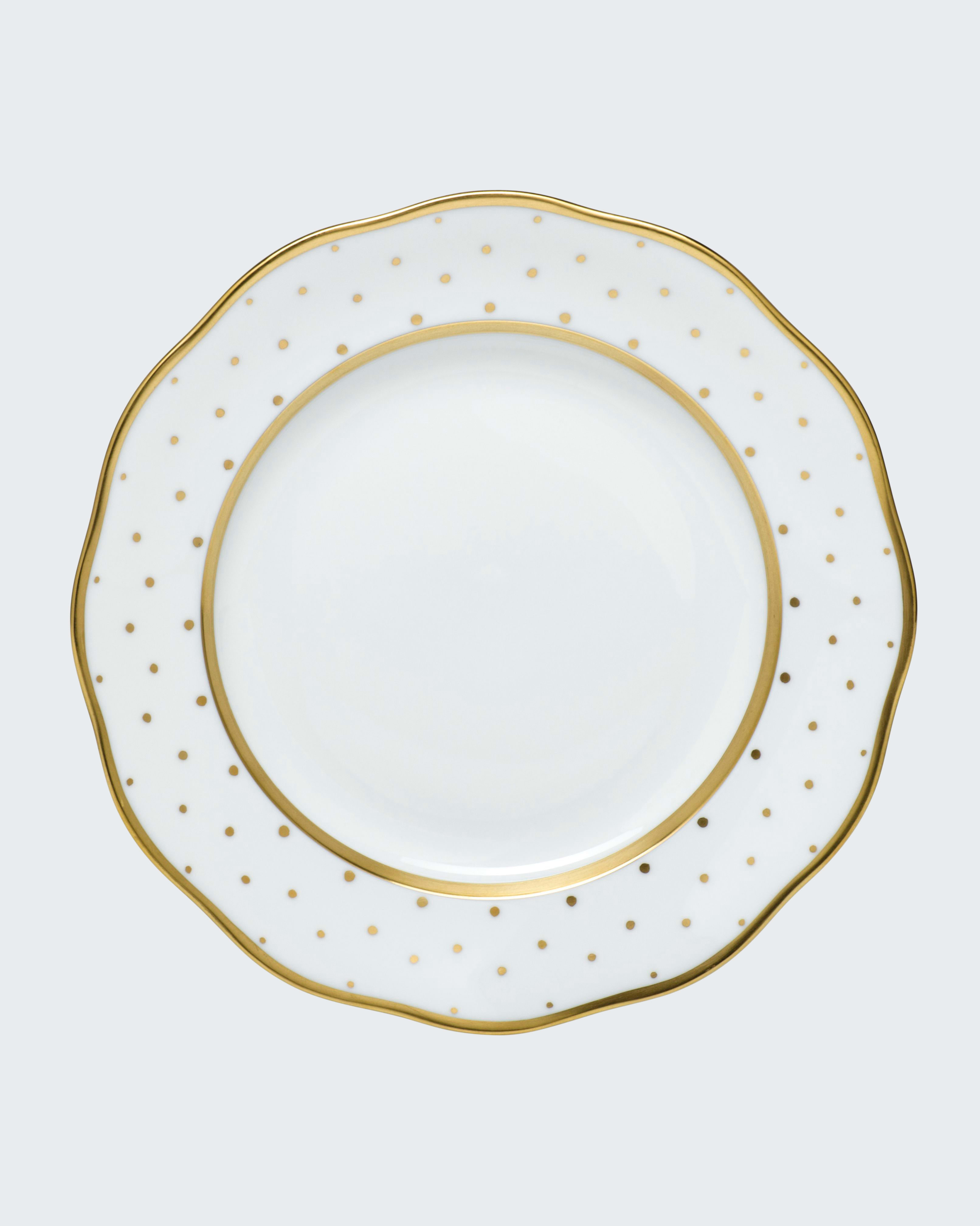 Herend Connect The Dots Dessert Plate In White