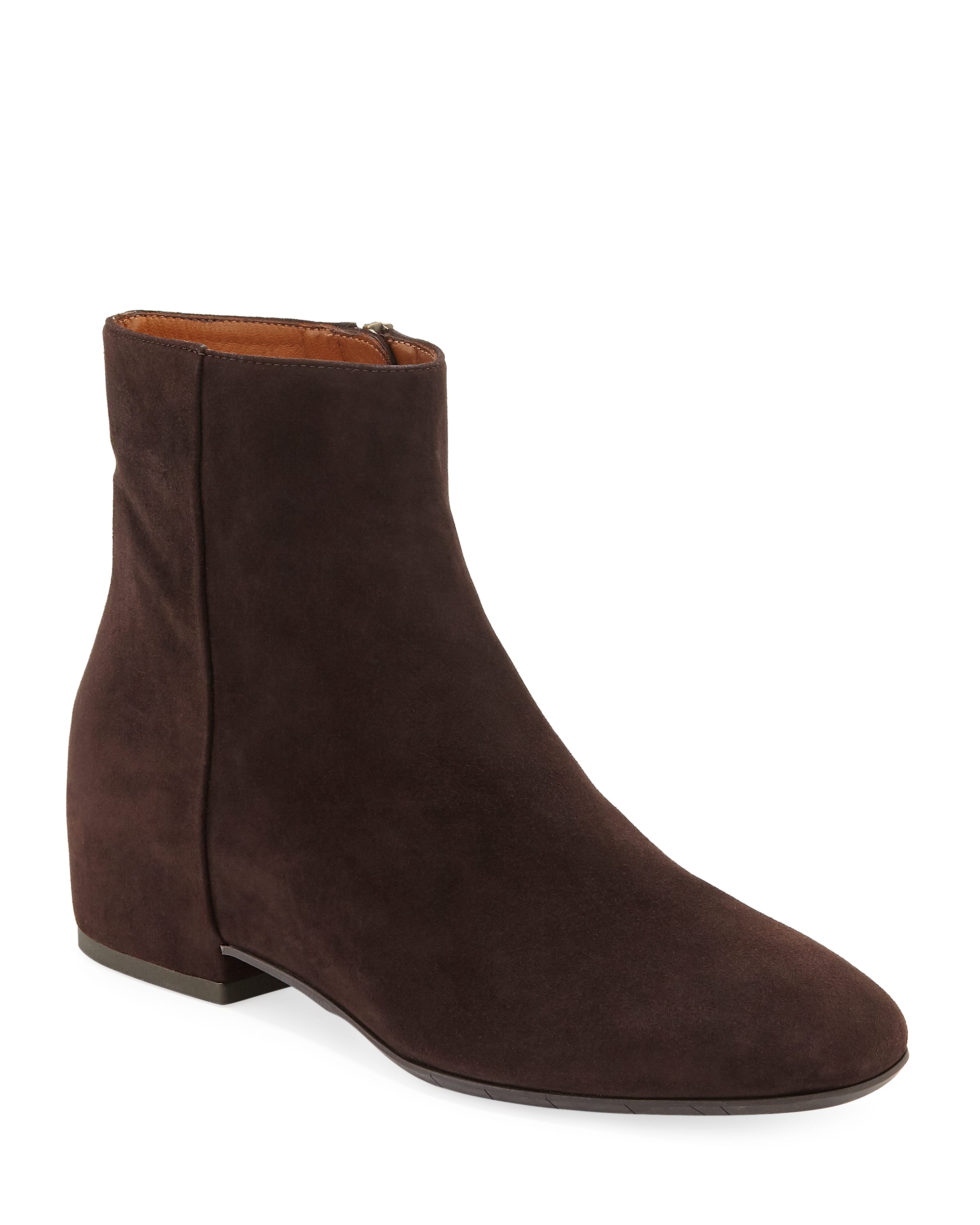 Ulyssa Waterproof Suede Ankle Boots with Hidden Wedge